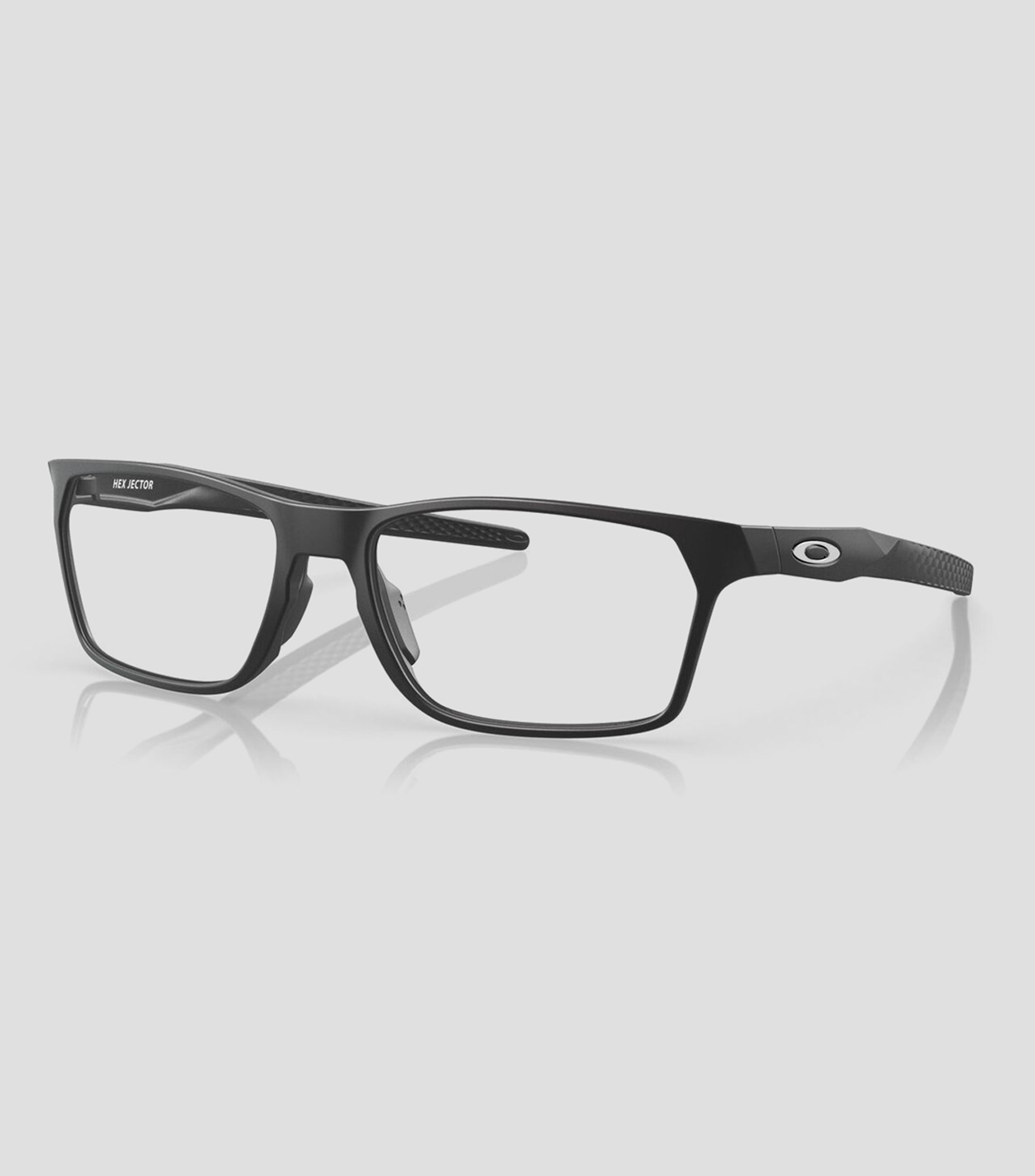 Lentes oftálmicos Rectangulares con Logotipo y textura Hombre