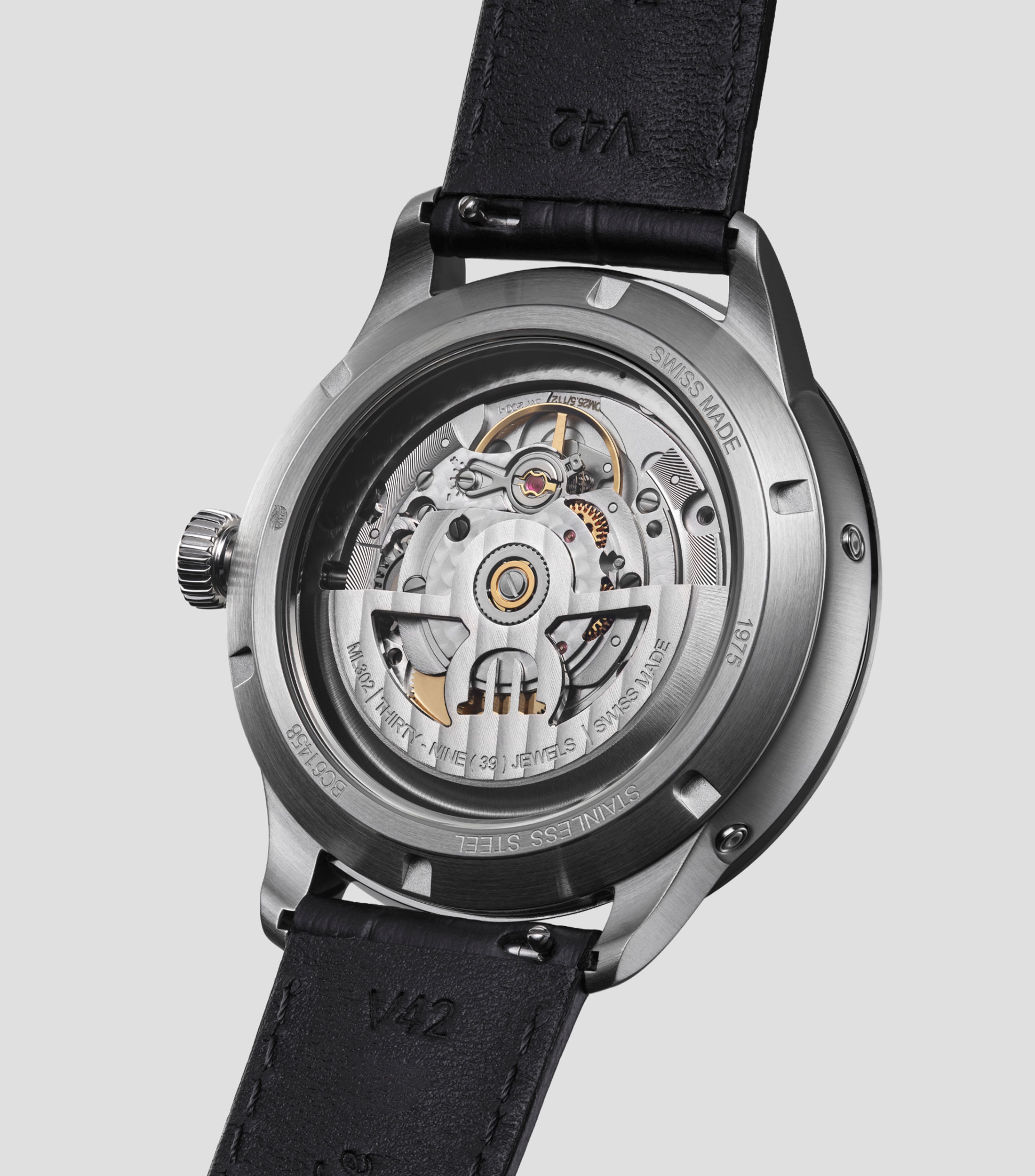 Reloj para Hombre 1975 Automatic Big Date Retro, plateado