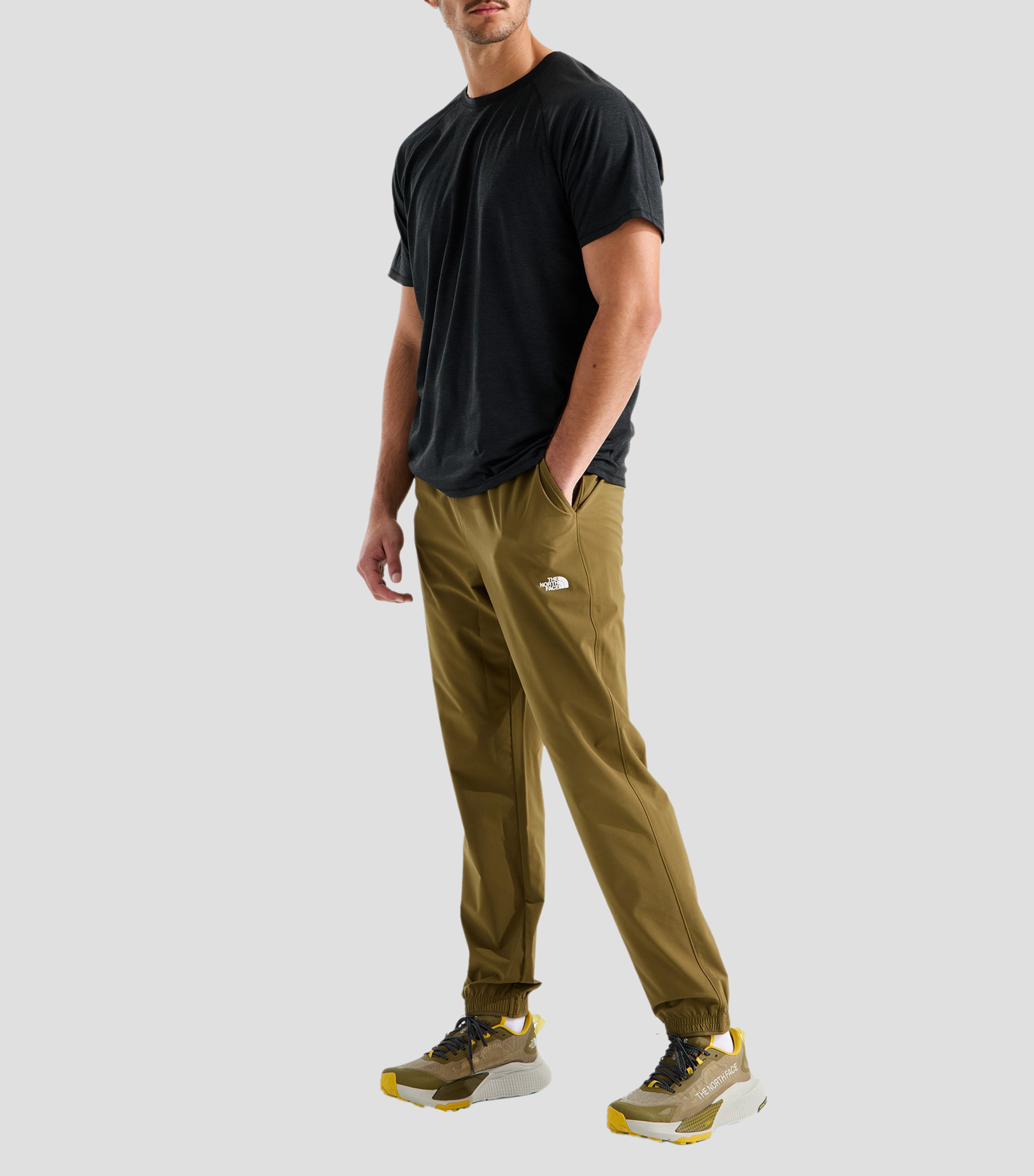 Playera cuello redondo manga corta jaspeada Dynamic SS Tee Hombre