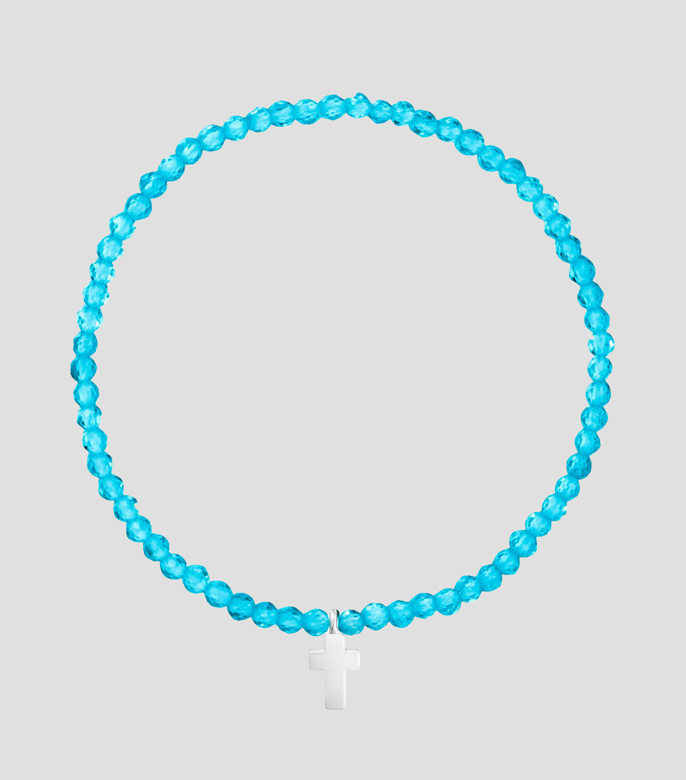 Pulsera elástica con cruz Mujer