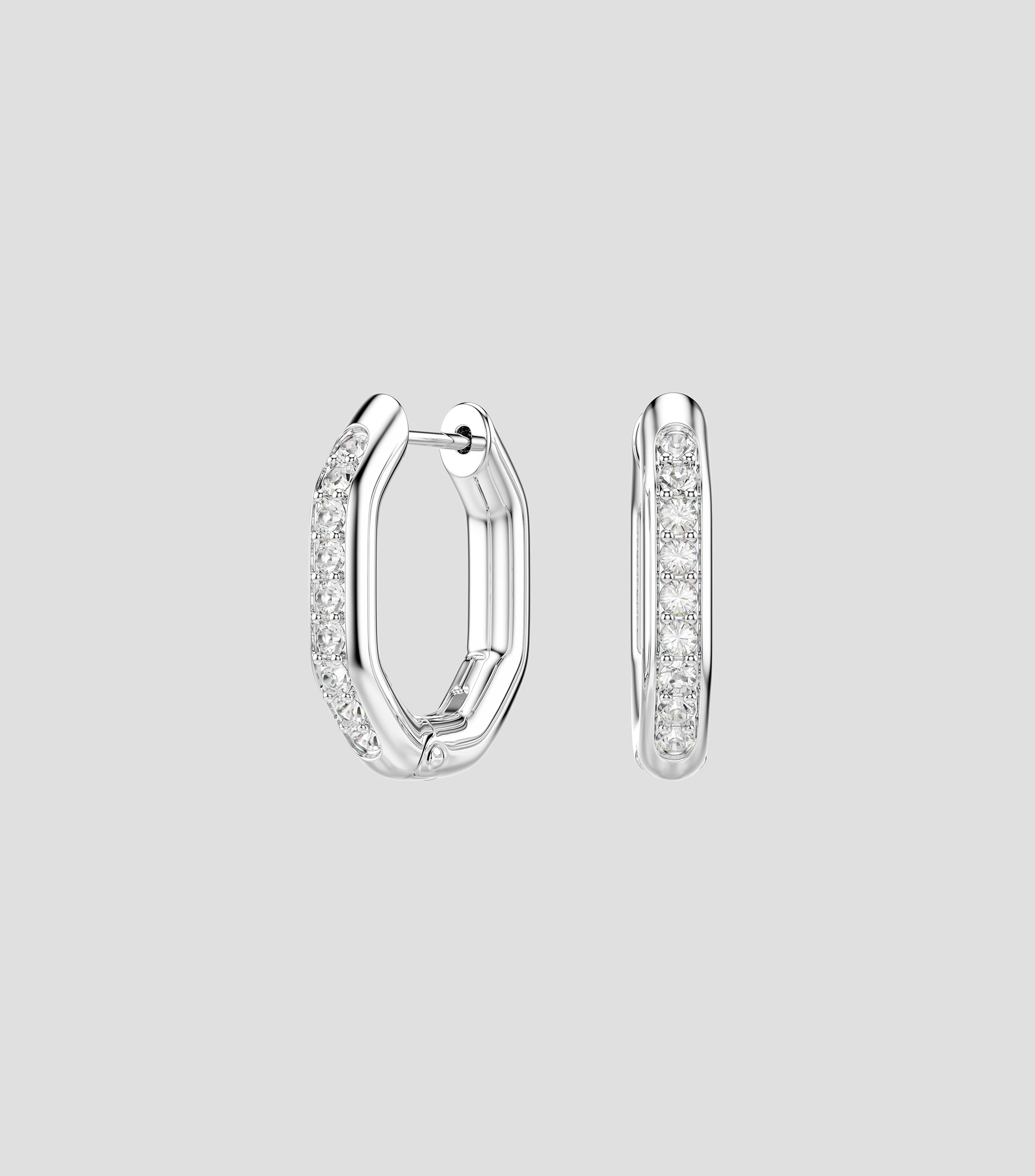 Aretes geométricos con cristales Dextera Mujer