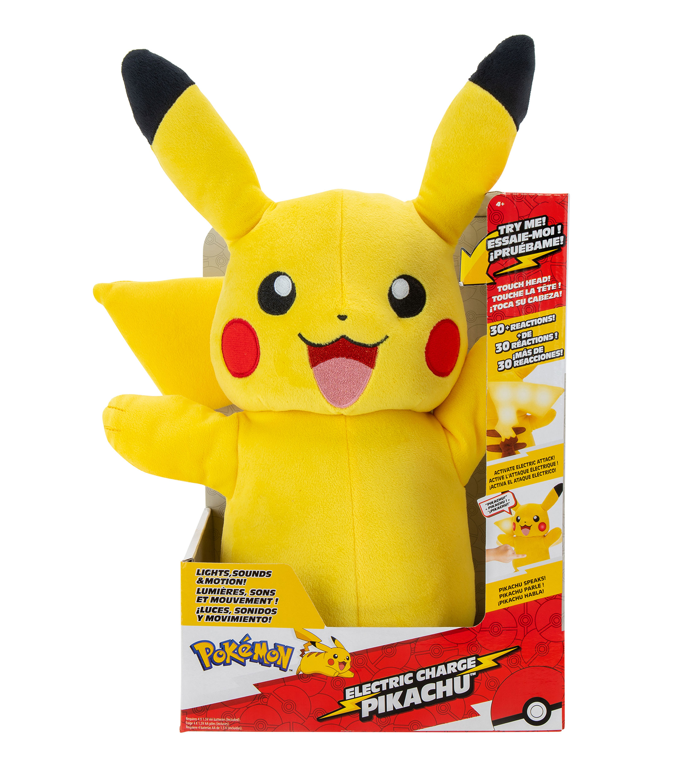Muñeco de Peluche Pikachu electric charge