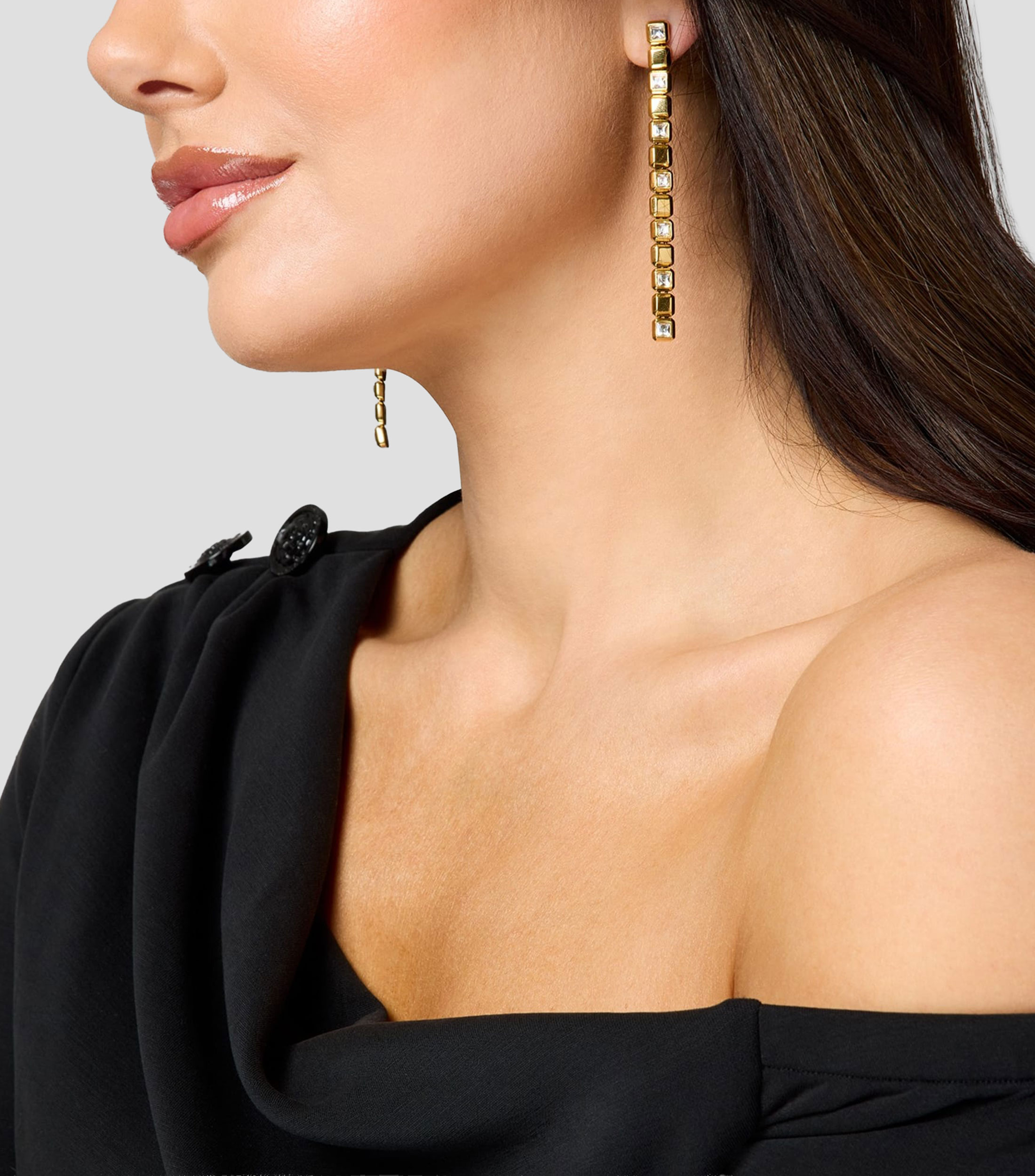 Aretes con Cristales Mujer