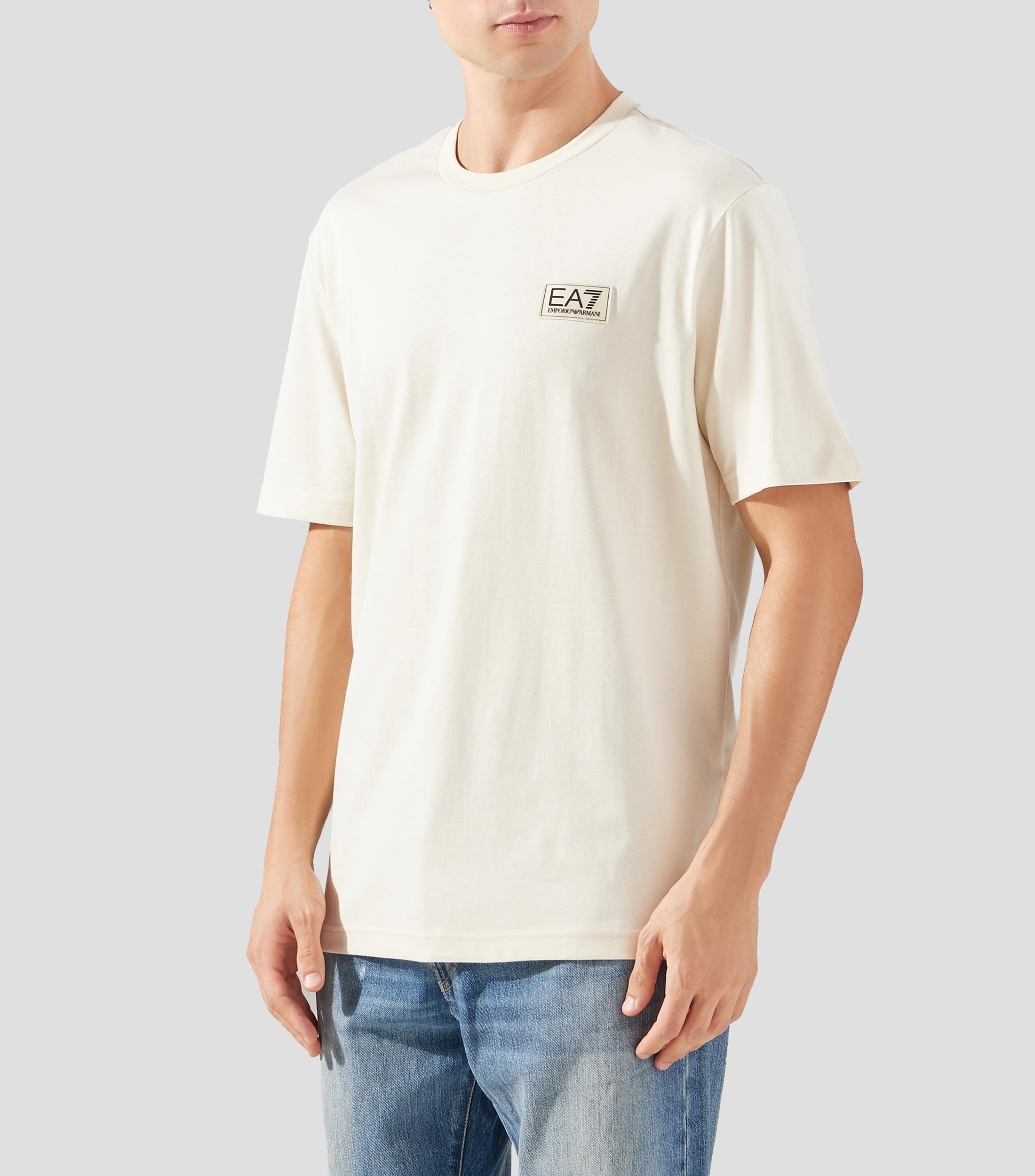 Playera cuello redondo manga corta lisa Hombre