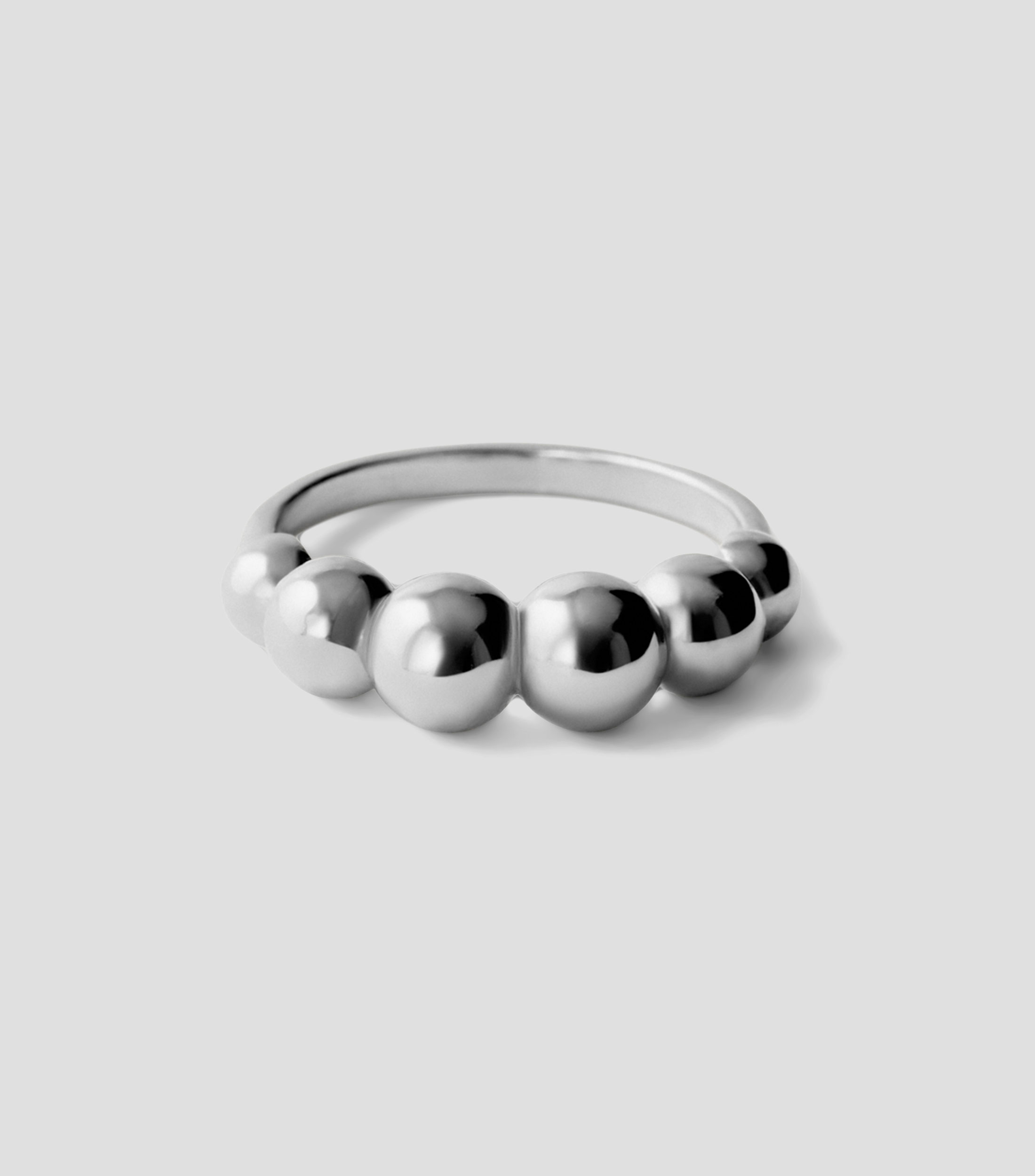 Anillo en Plata .925 con esferas Mujer