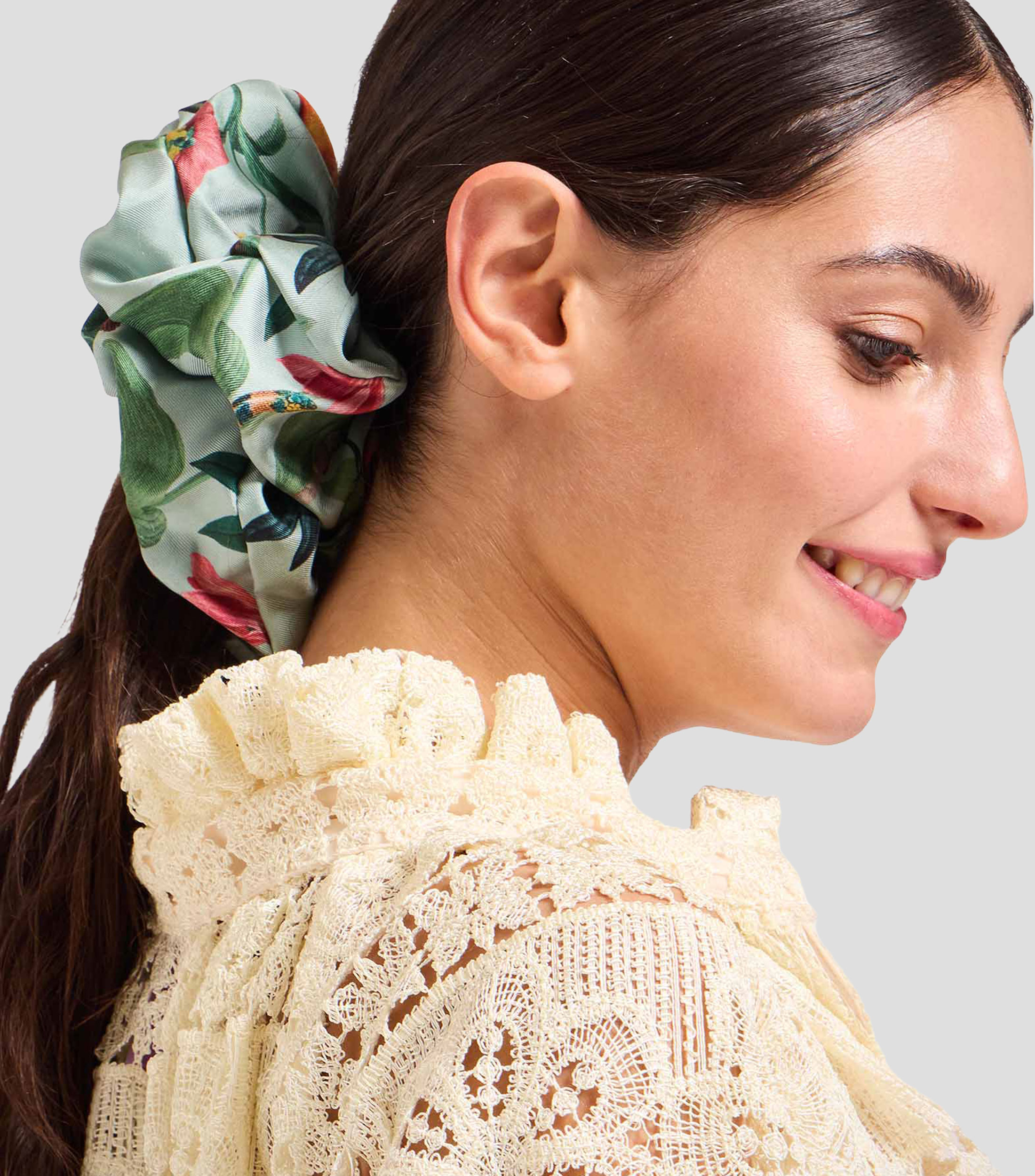 Liga para el cabello multicolor estampada Giga Scrunchie Mujer