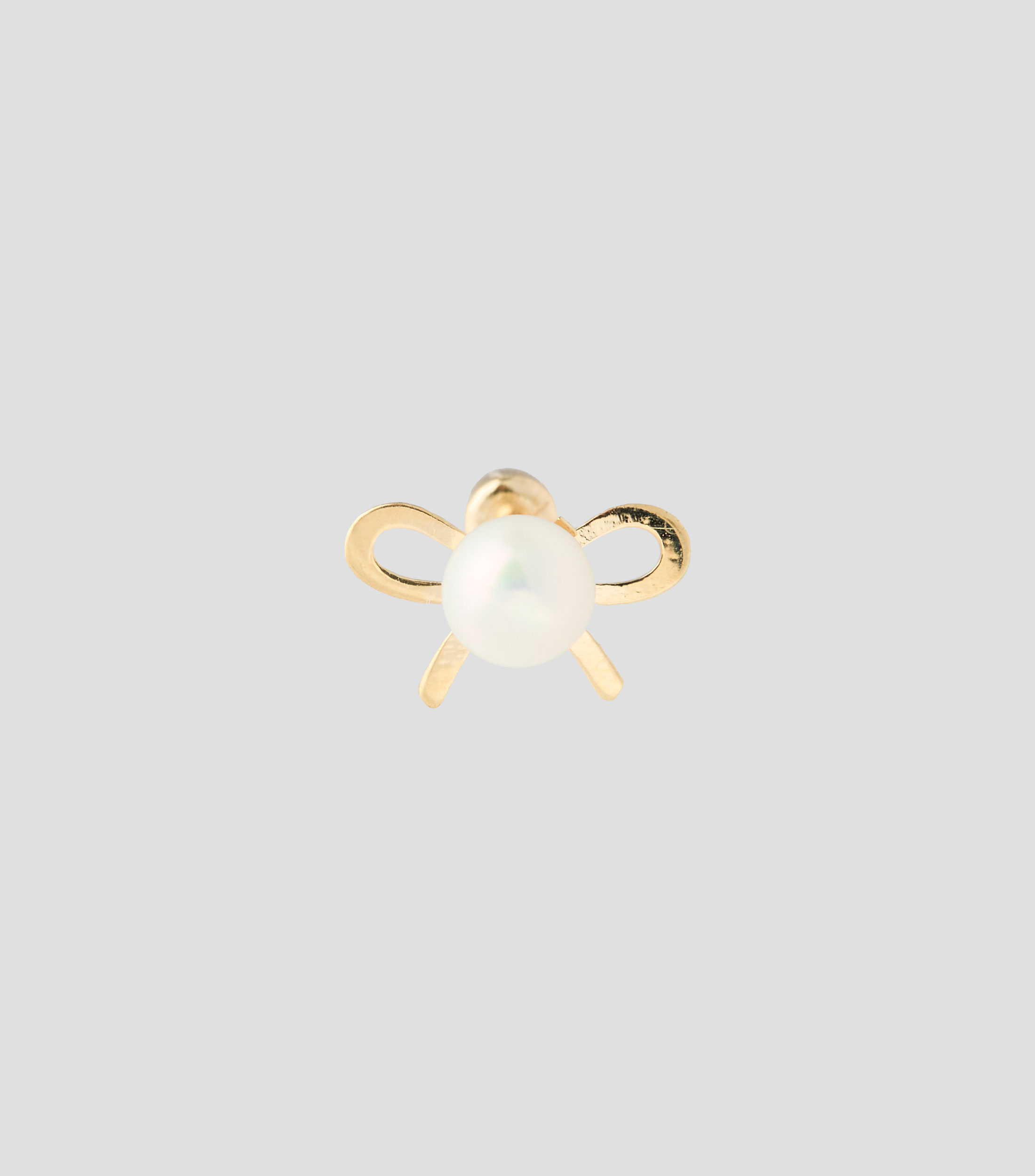 Broqueles en oro con perla Nina