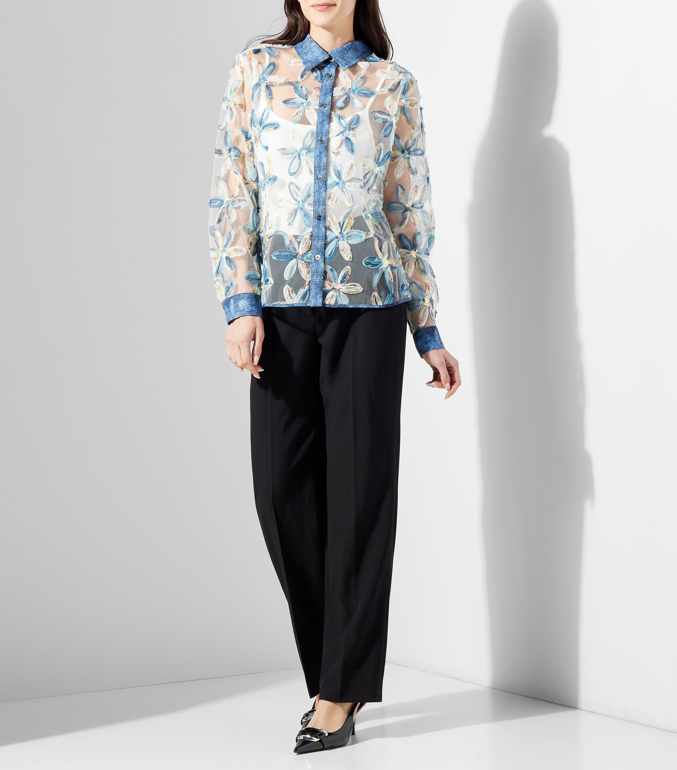 Camisa fantasía manga larga Mujer