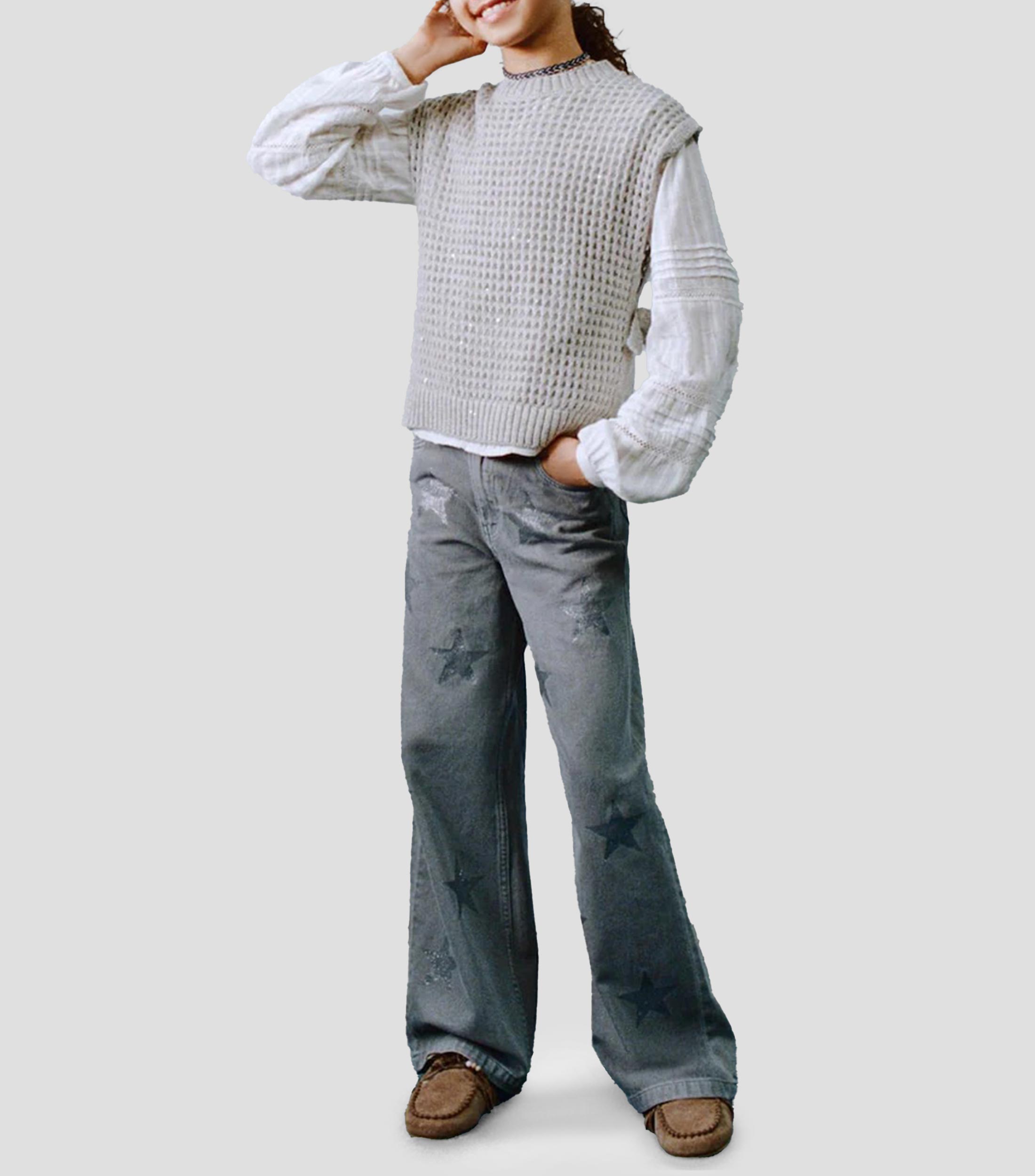 Jeans Wideleg Niña