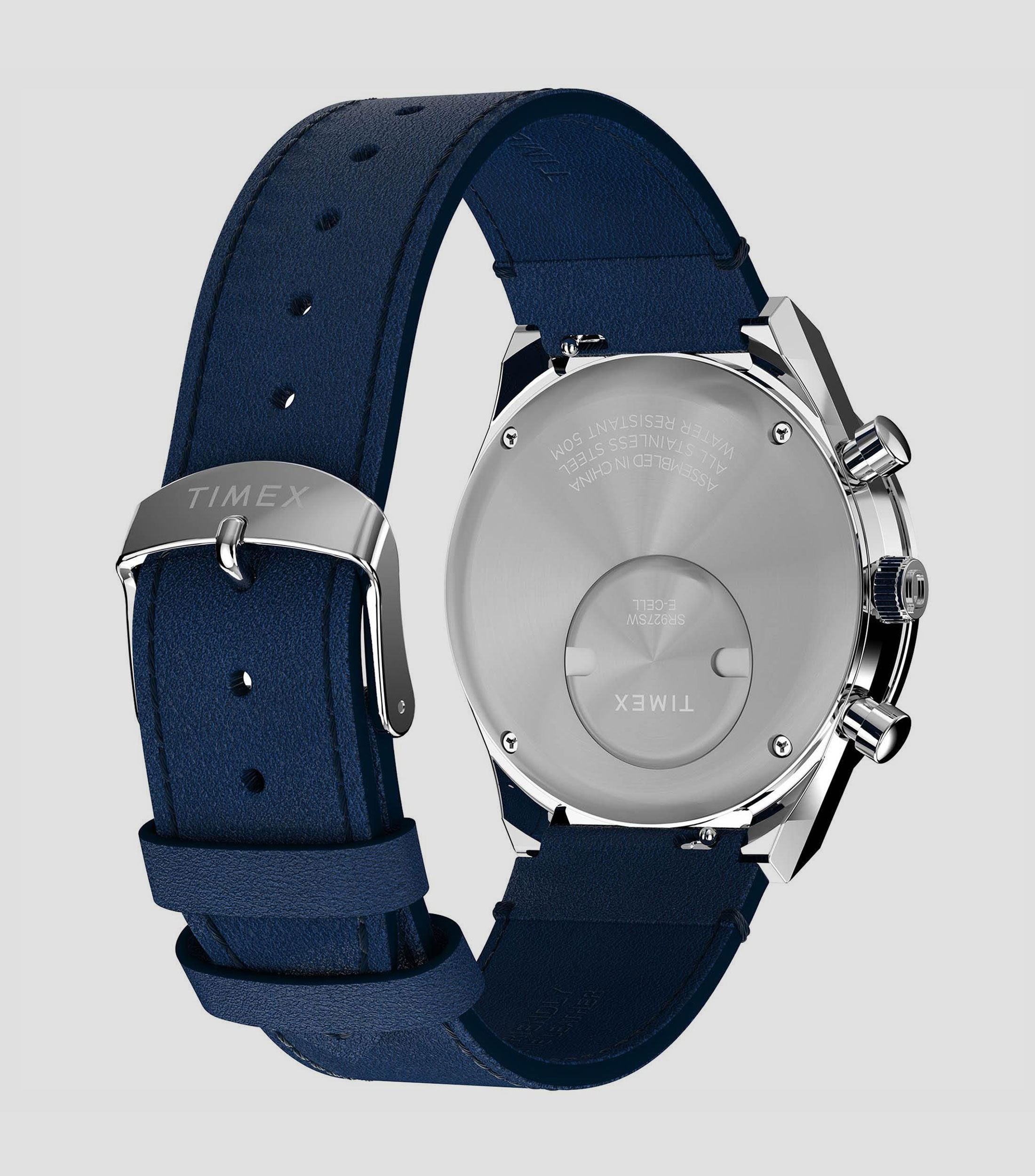 Reloj para Hombre Moderno Plateado, Azul