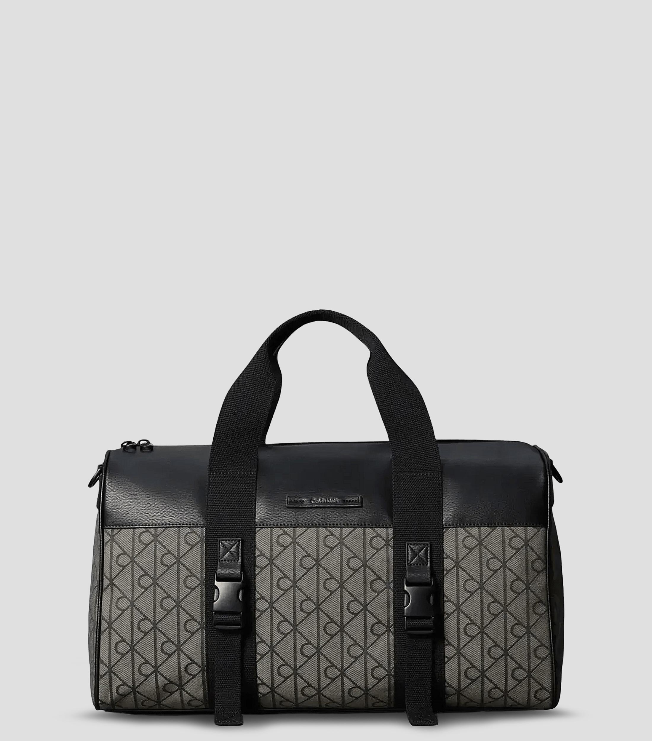 Bolsa Messenger Café Mixed Emblem con Monograma Hombre