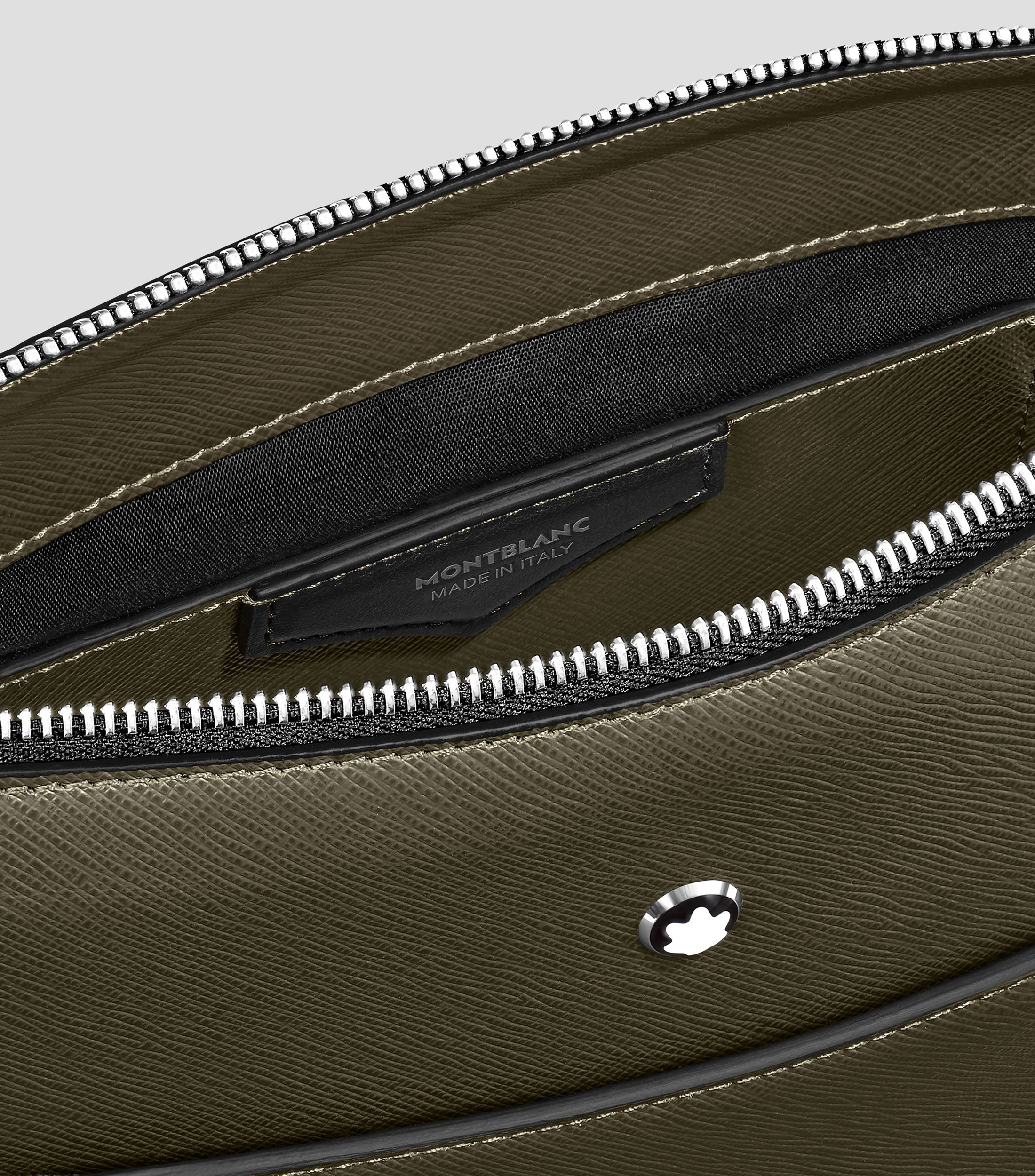 Bolso Messenger vertical cinturón de piel sartorial Hombre