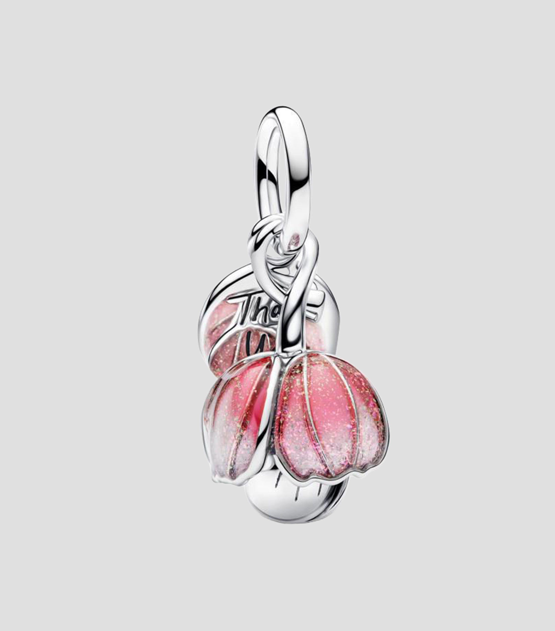 Charm en plata esterlina Breen Pink Dangle Mujer