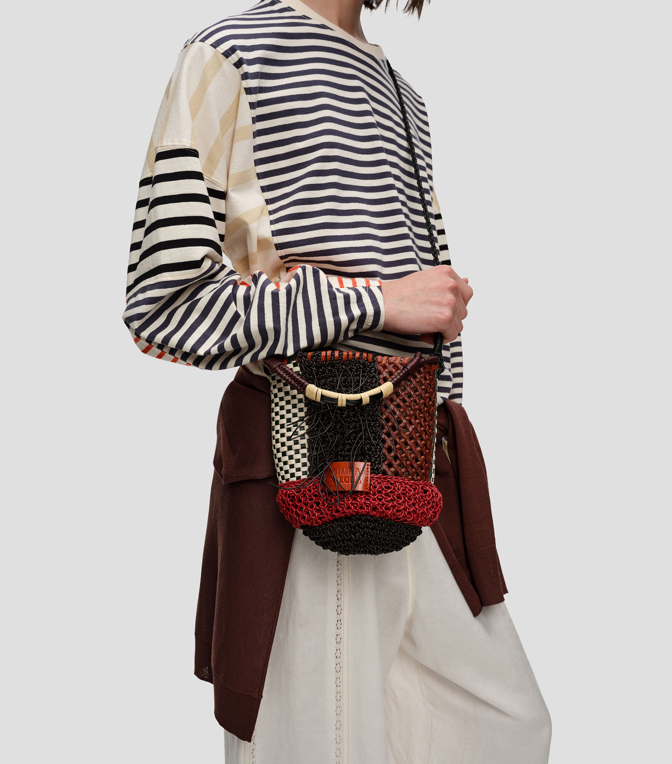 Bolso crossbody diseño sólido Mujer
