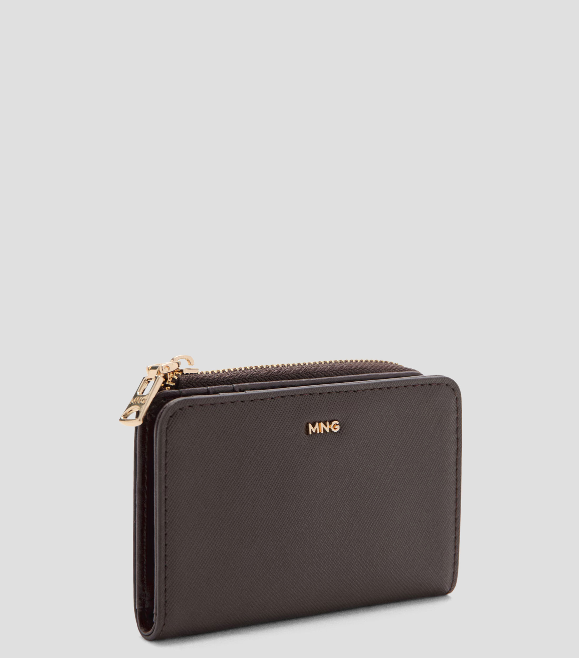 Cartera lisa con logo Mujer