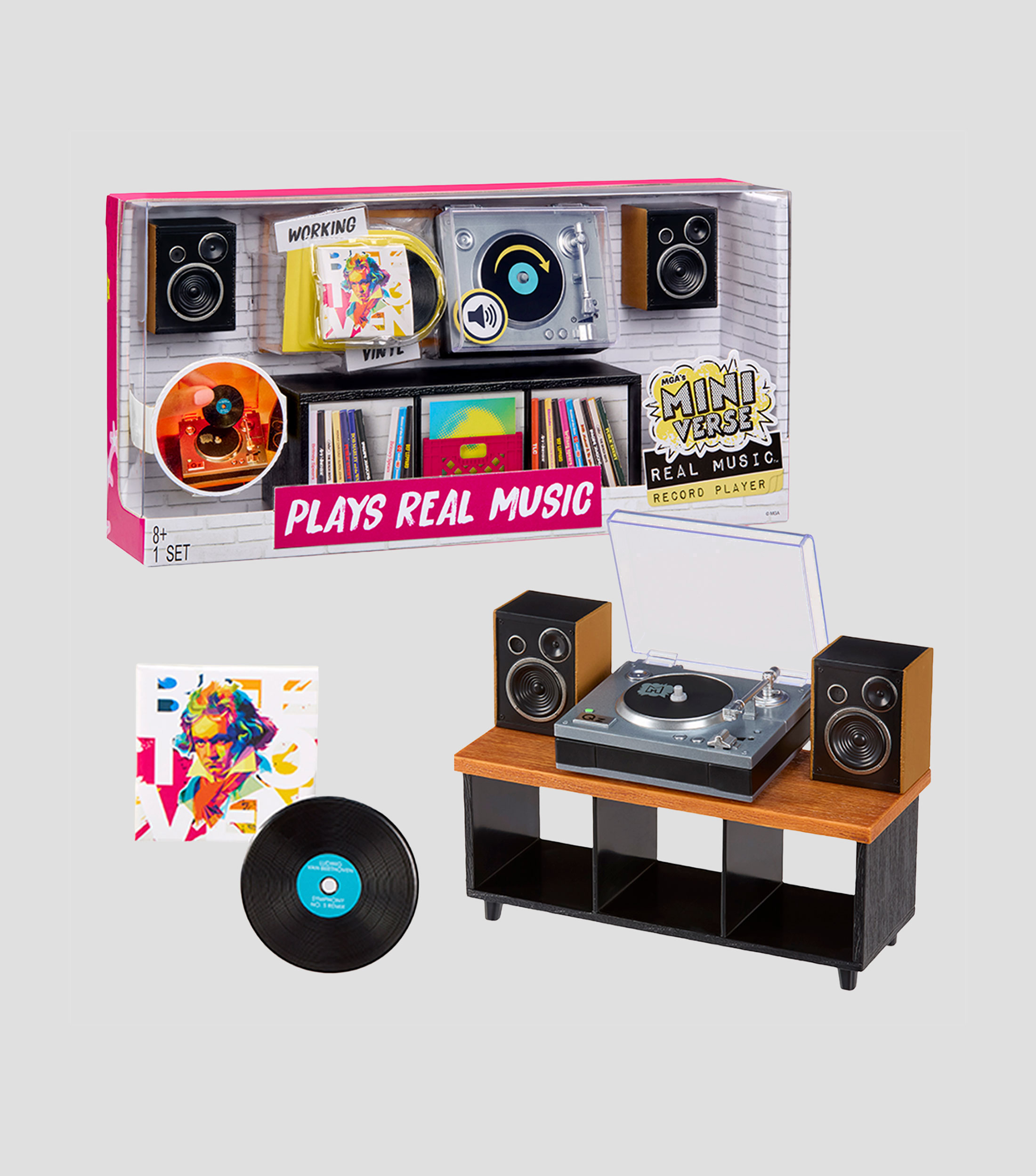 Juguete Sorpresa Miniverse-Real Music Record Player