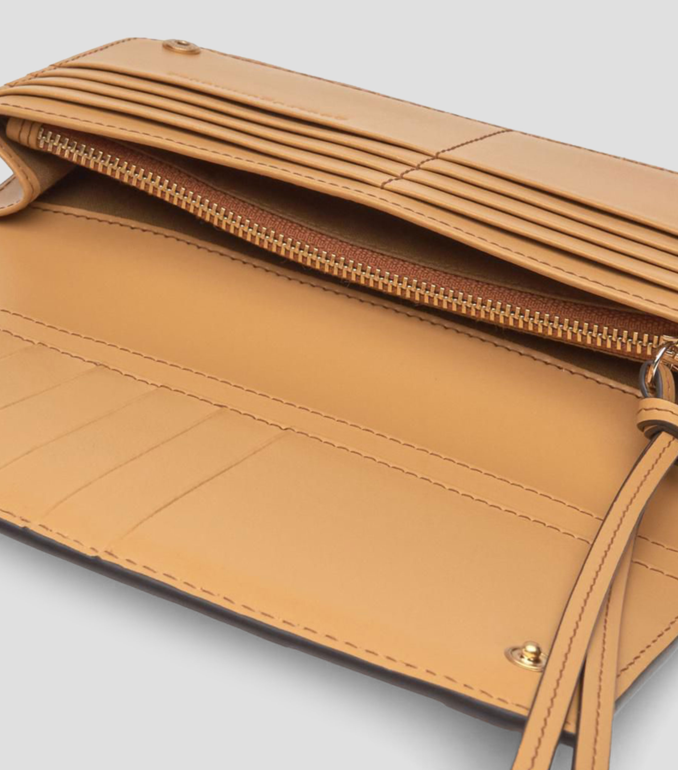 Cartera en piel Horizonte lisa Mujer