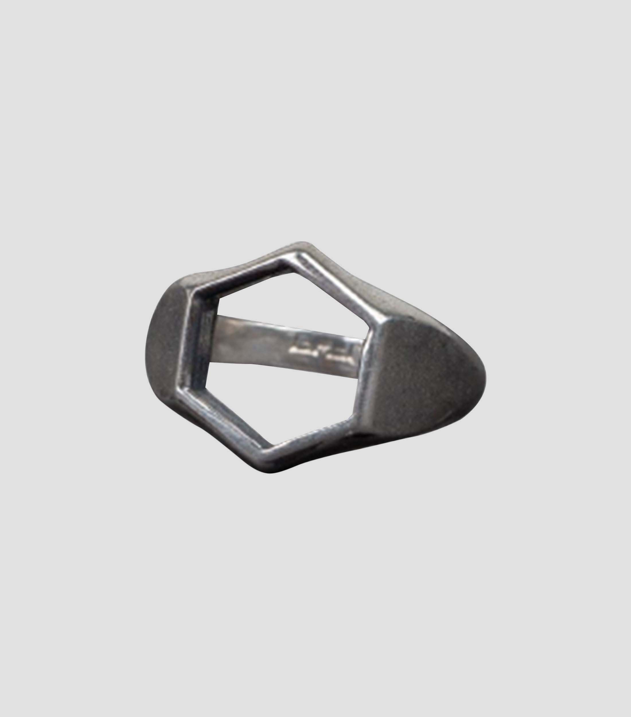 Anillo en Plata .925 Hexágono Unisex
