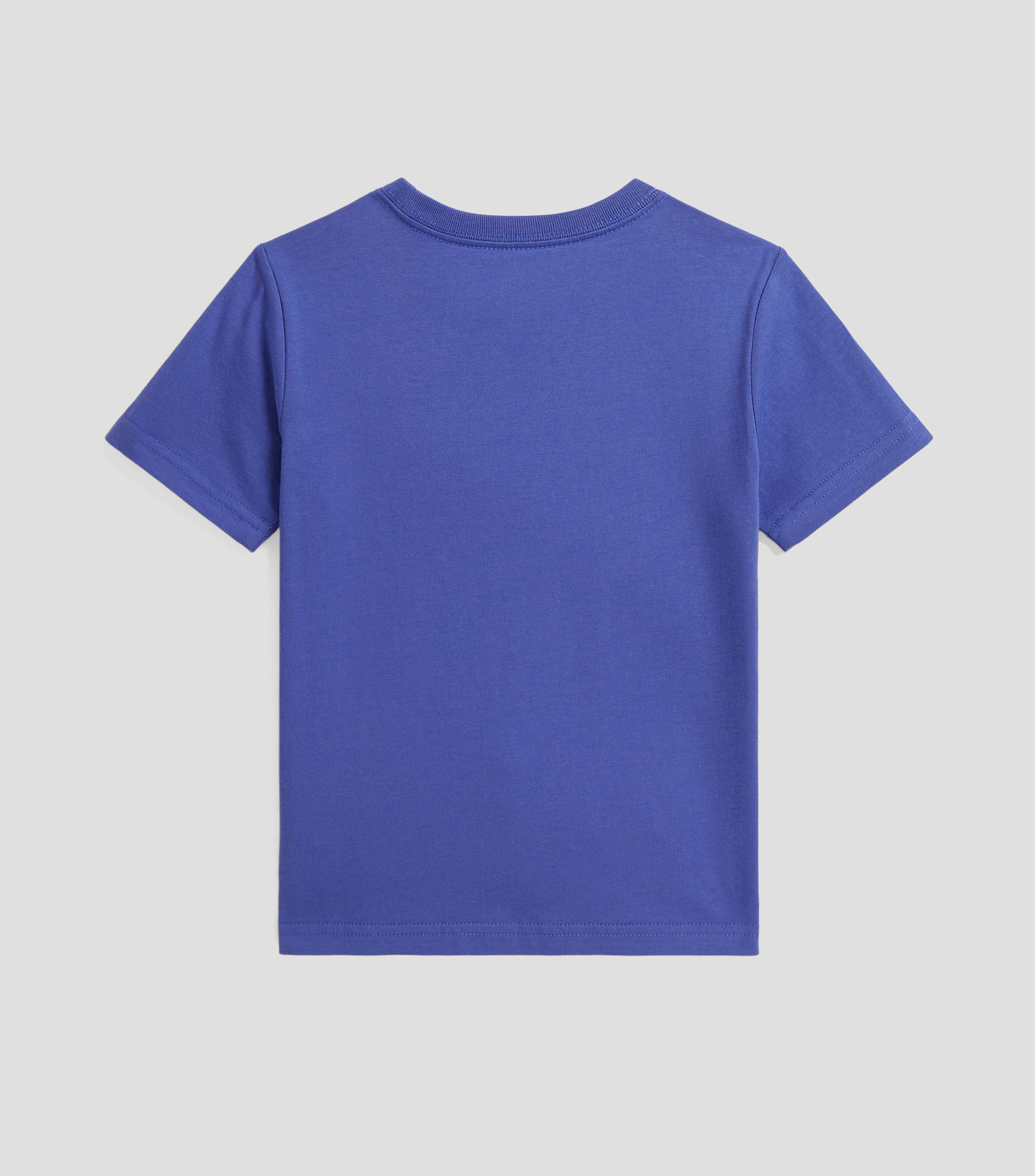 Playera de cuello redondo con manga corta lisa Niño