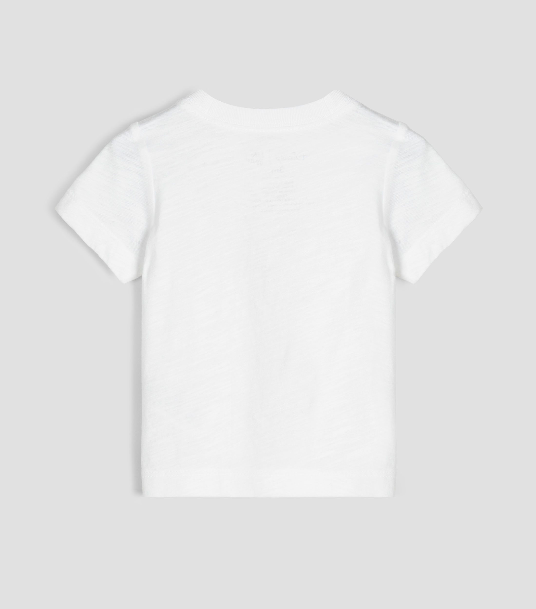 Playera cuello redondo manga corta lisa Bebé