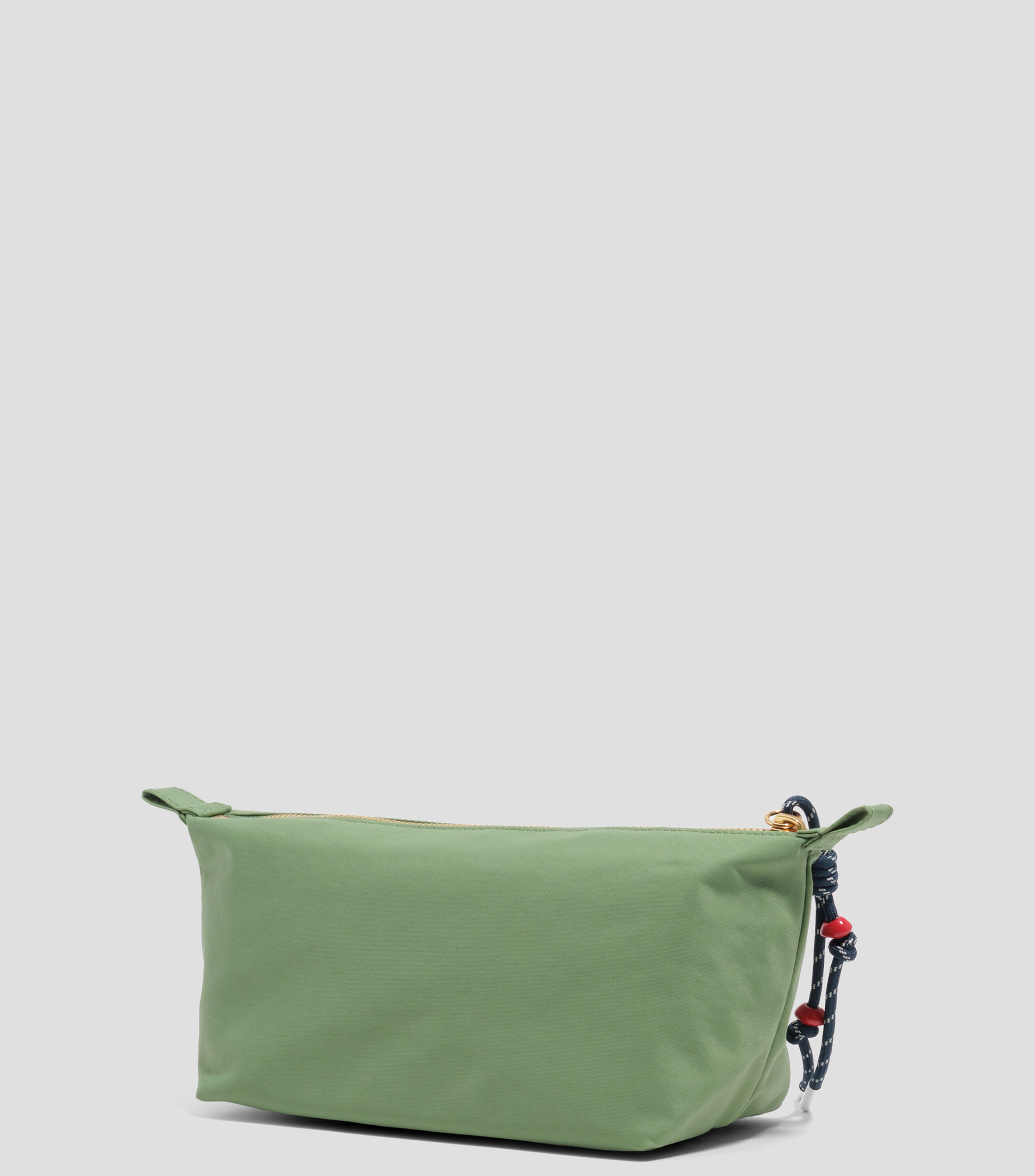 Neceser trapecio nylon verde Mujer
