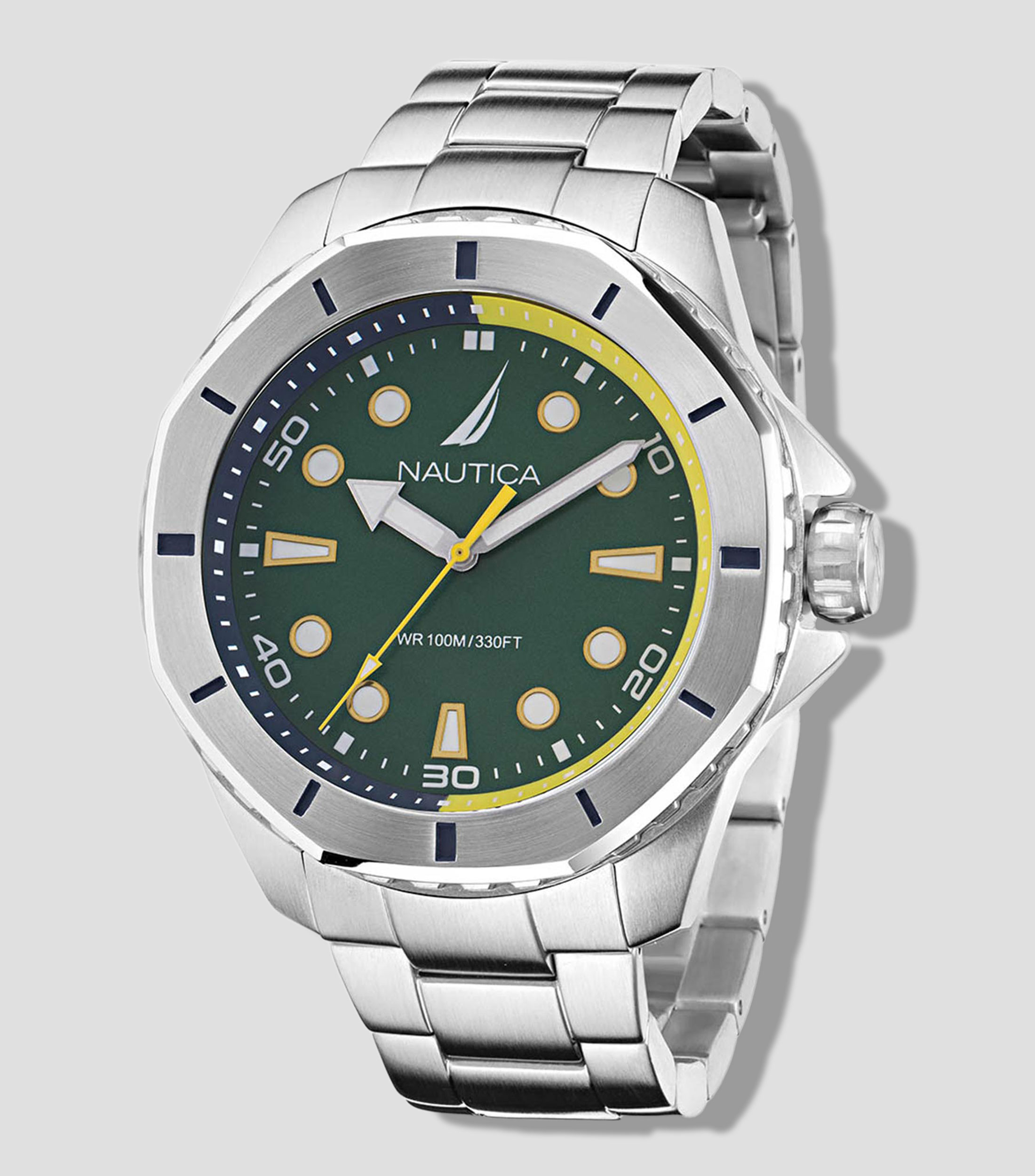 Reloj para hombre Koh May Bay casual, Plateado