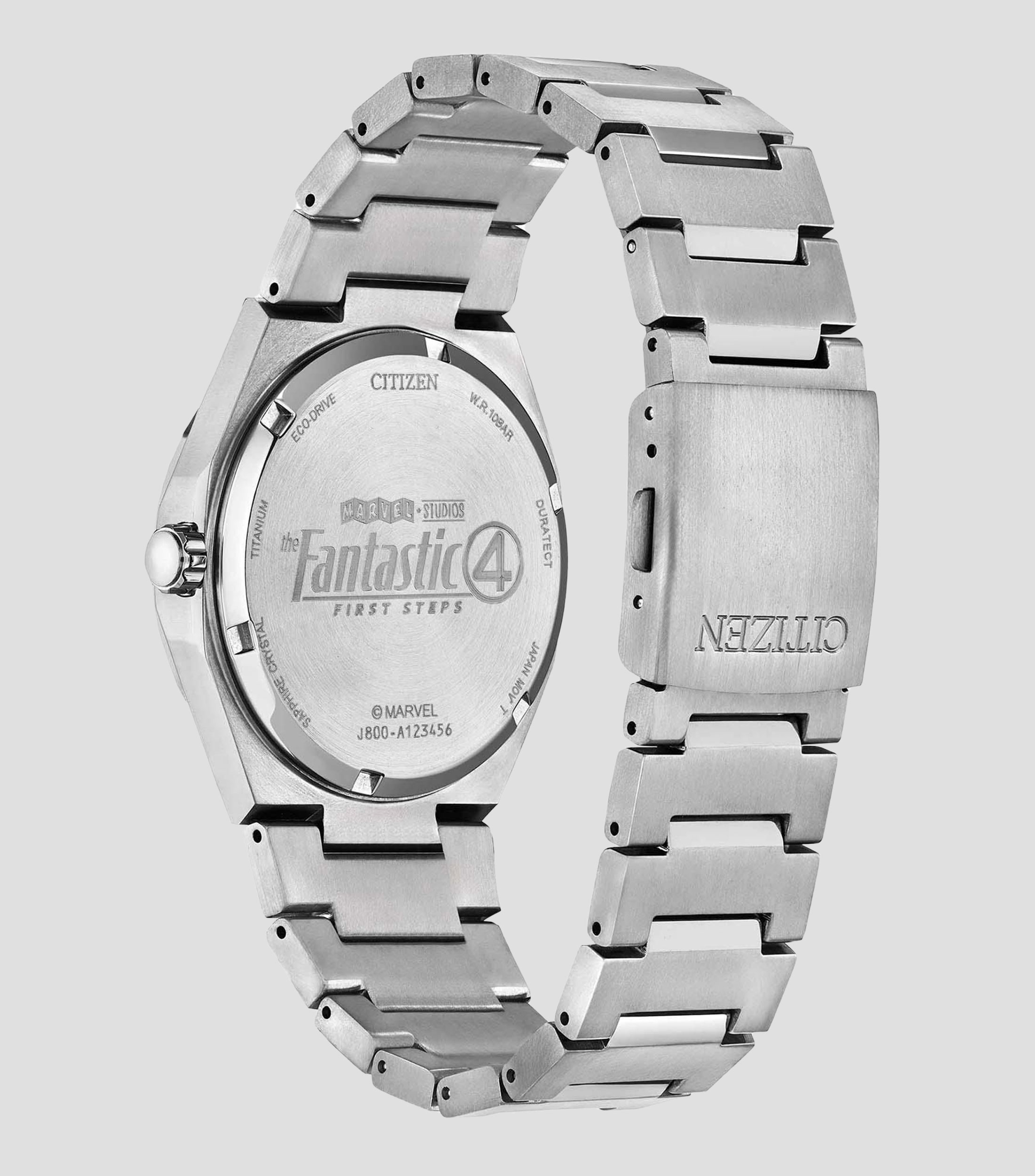 Reloj Unisex Marvel Los 4 Fantásticos Edición Especial plateado