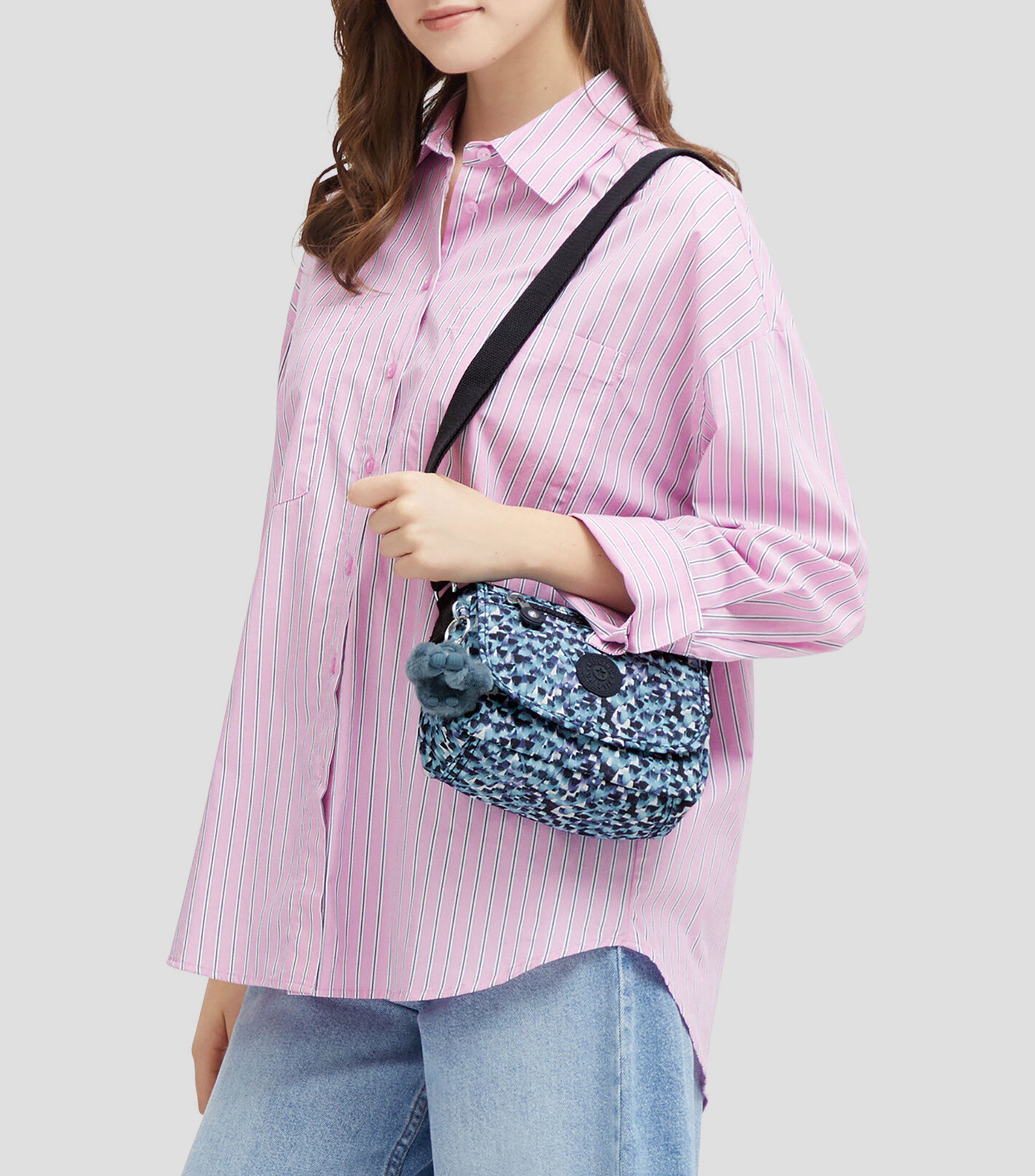 Bolsa crossbody azul Sabian estampada Mujer