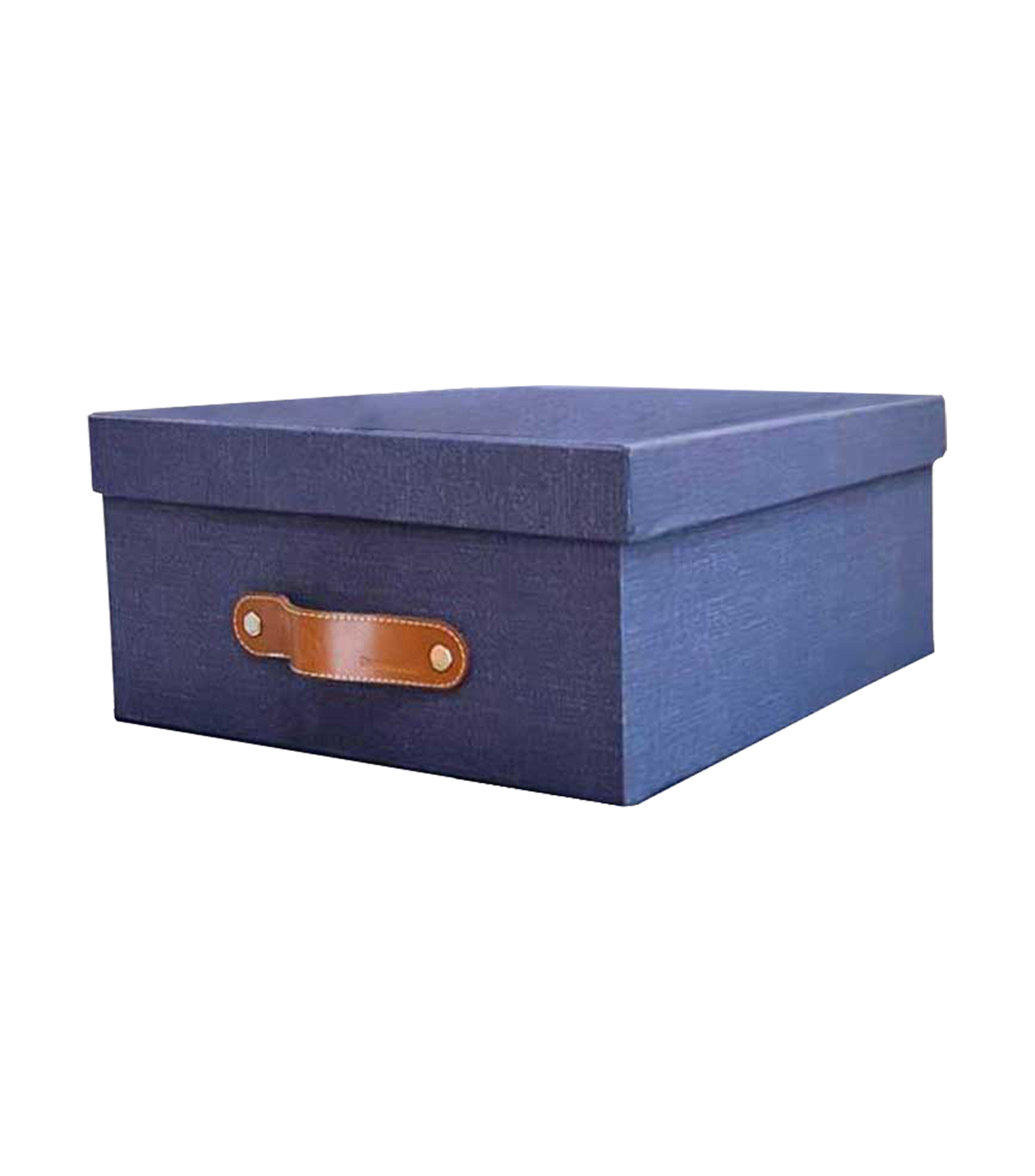 Caja 23X30X12 Azul Lino