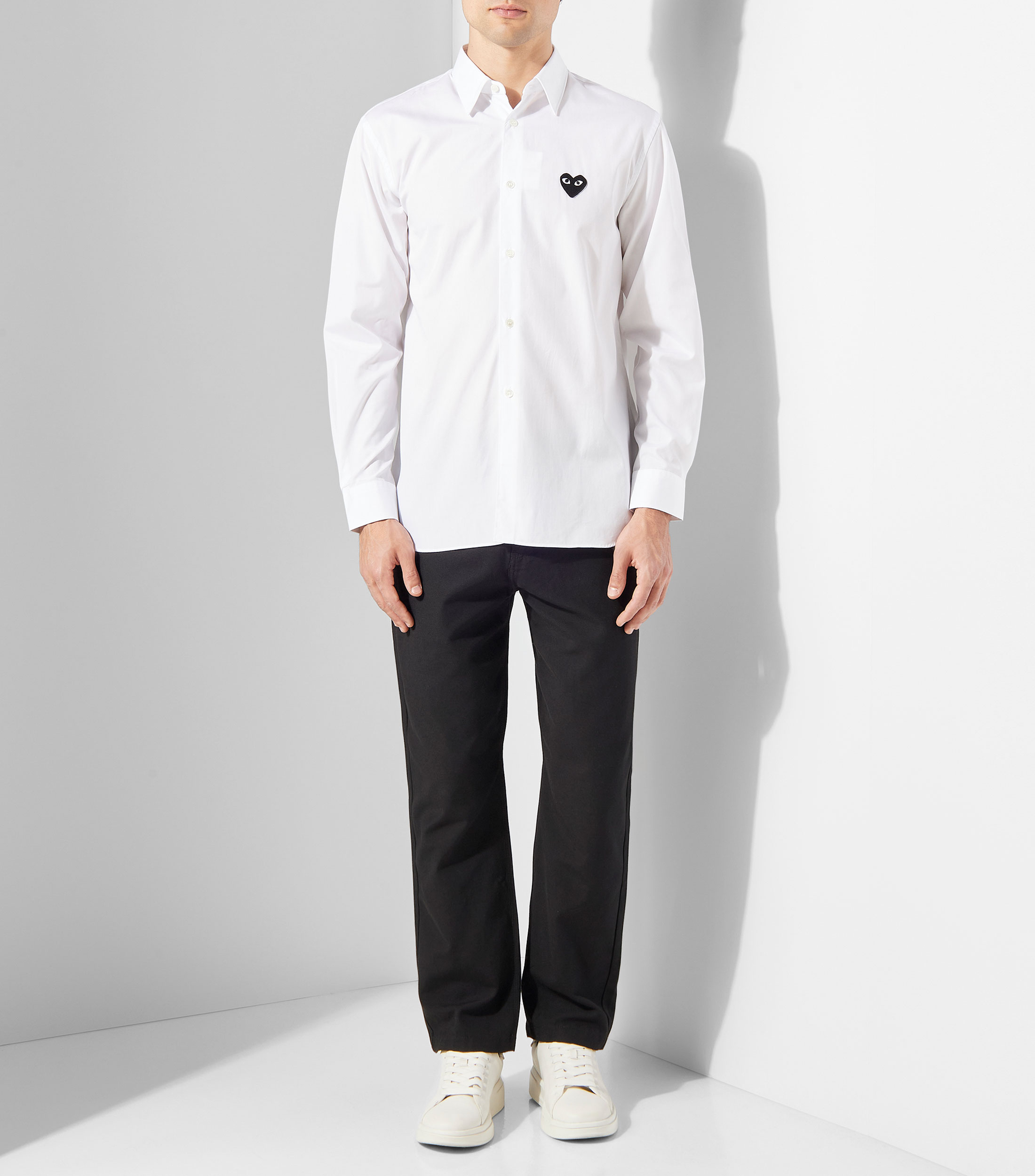 Camisa con logo manga larga Hombre
