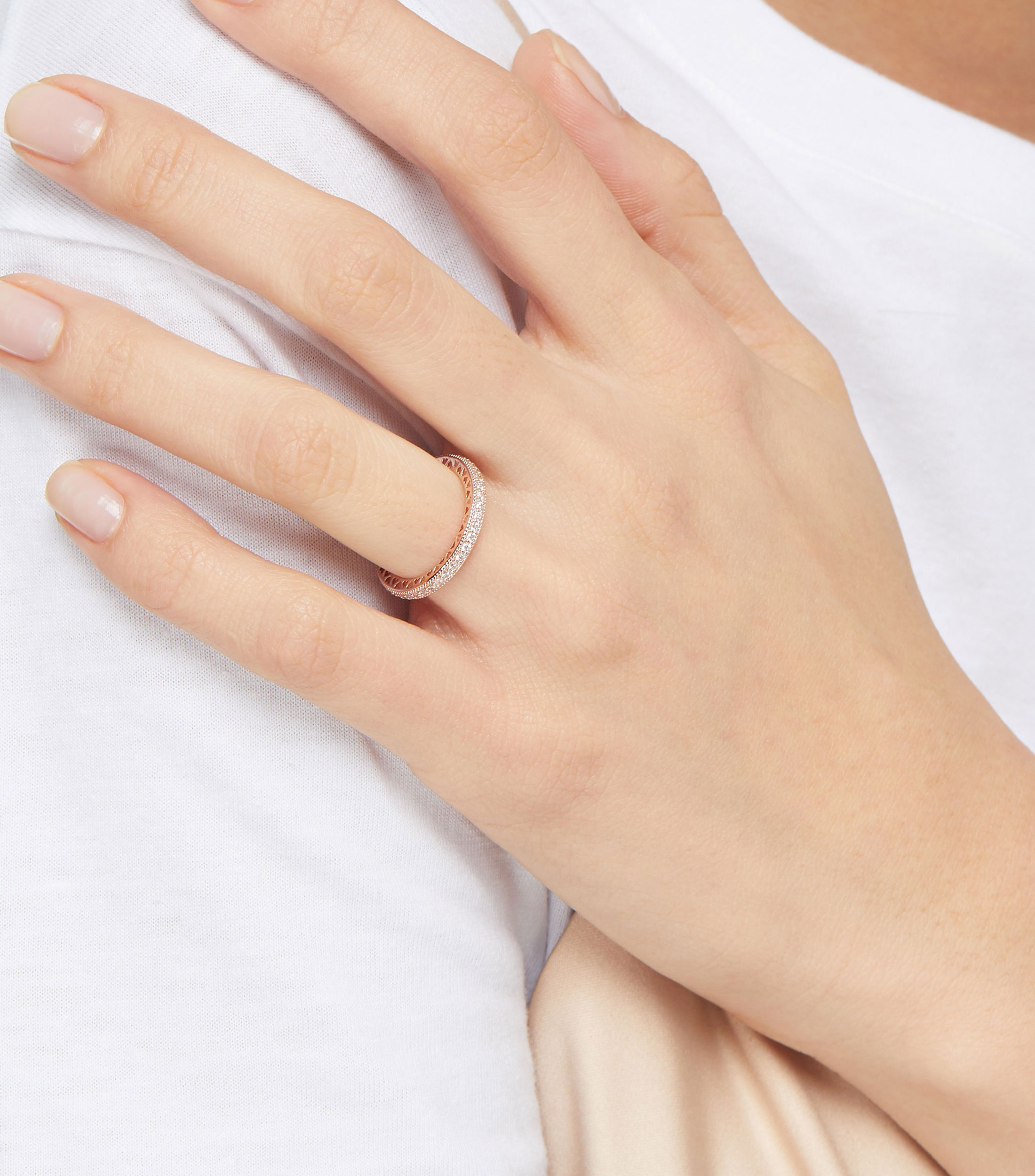 Anillo Pandora Rose con circonitas Mujer Talla: 52