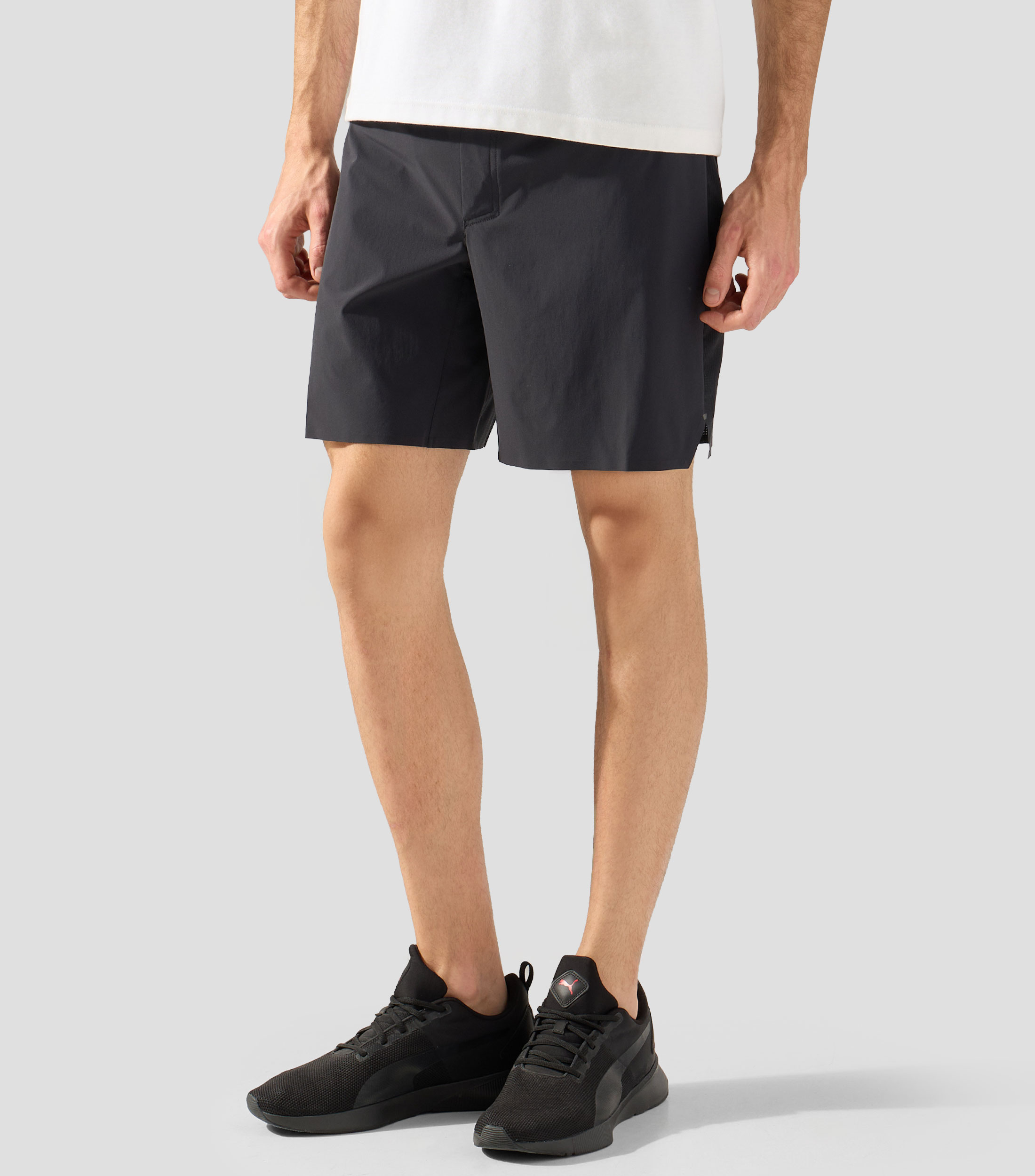 Short para correr liso Hombre