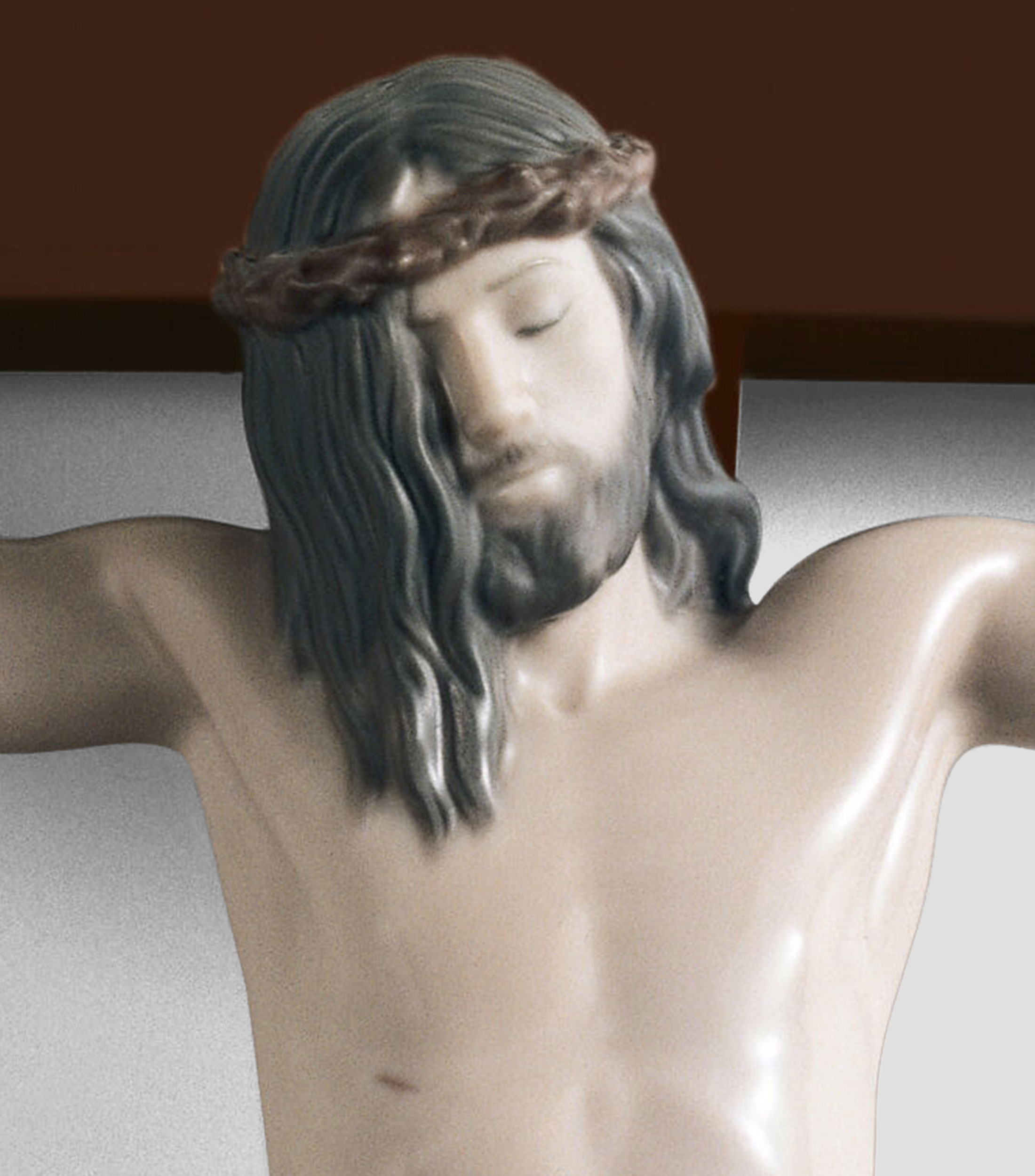 Figura Nuestro Salvador Pared de Porcelana