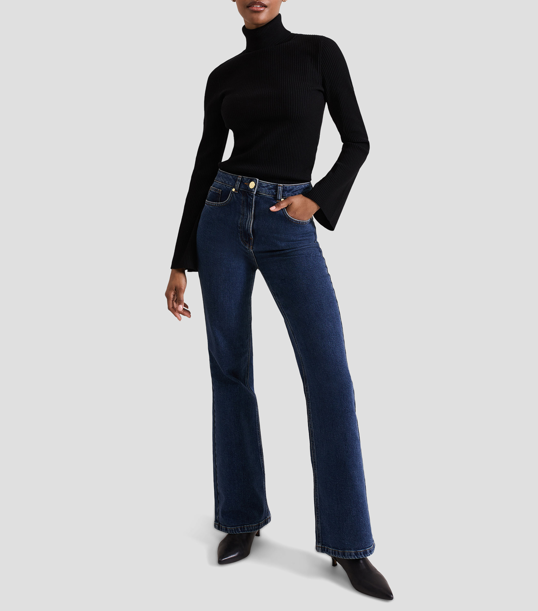 Sueter de cuello tortuga Mujer