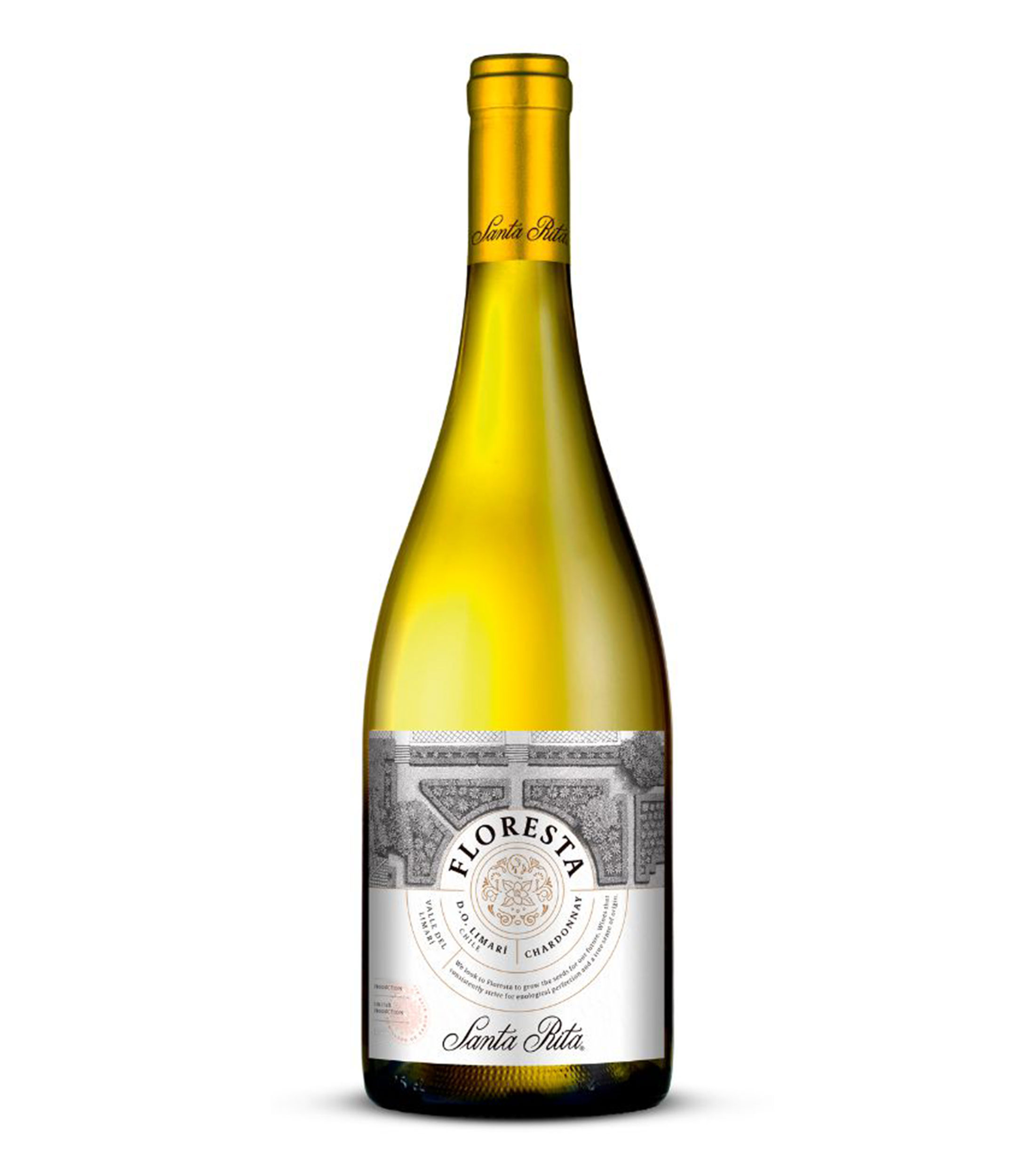 Vino blanco chardonnay Floresta, Chile, 750 ml