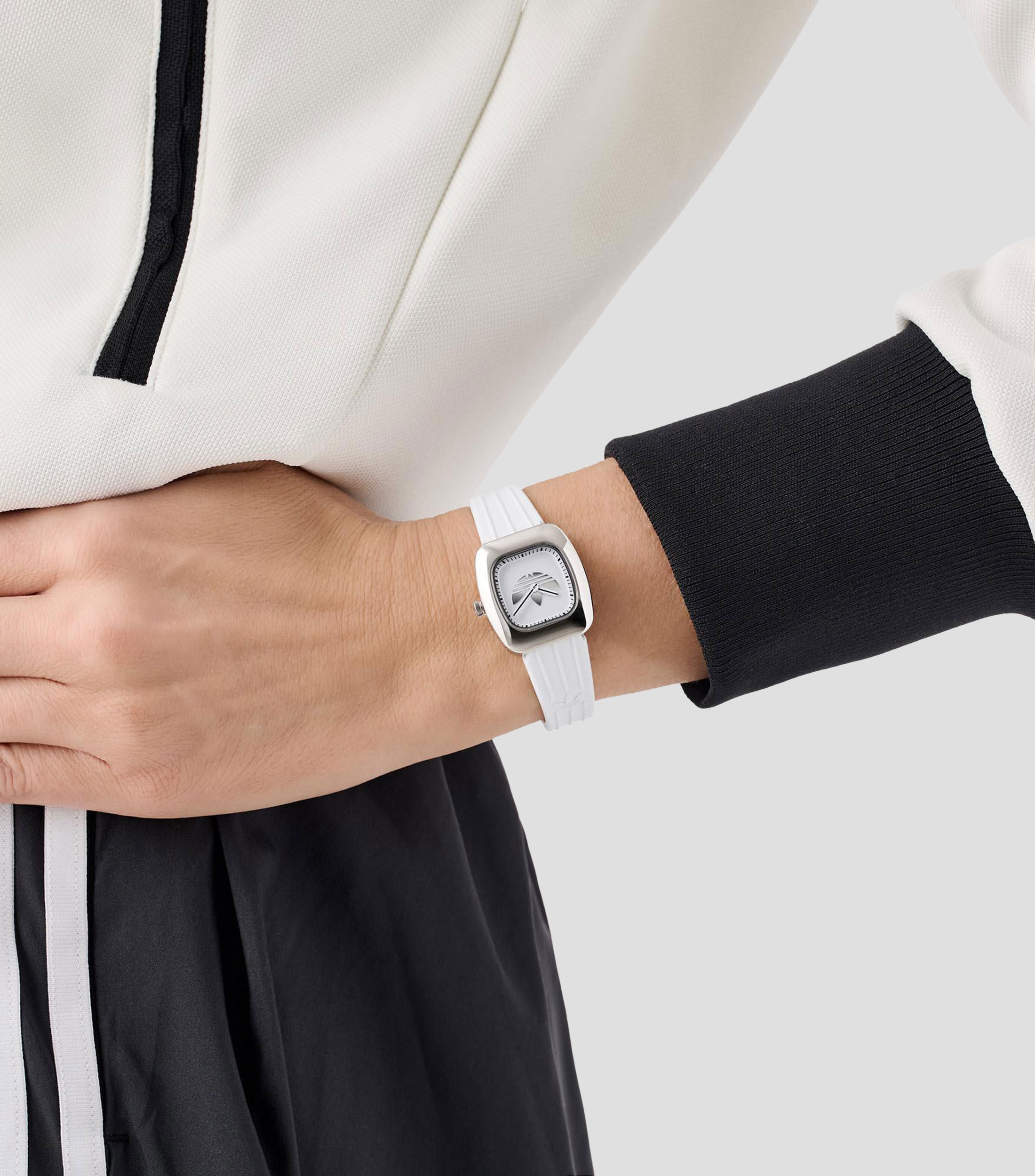 Reloj para Mujer Originals Retro Wave One Casual Blanco, Plateado