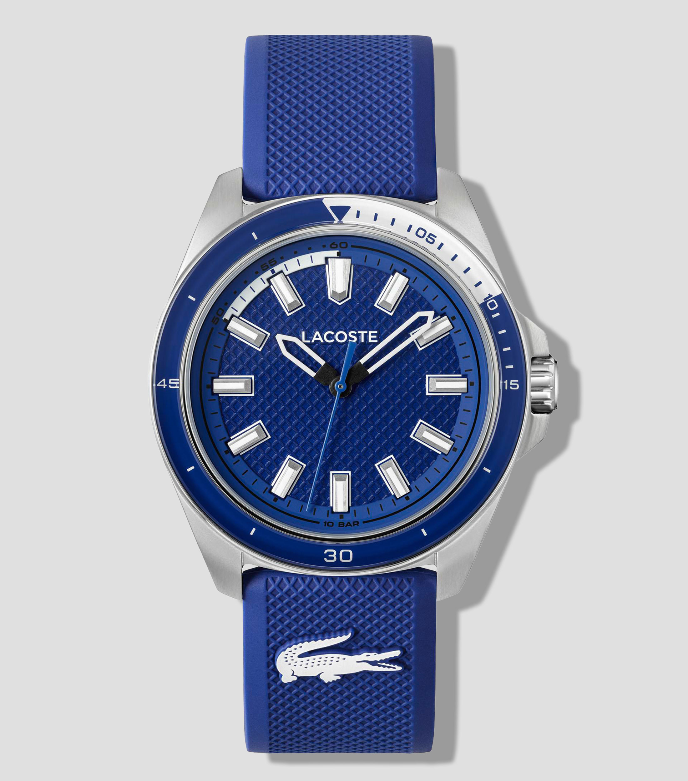Reloj para Hombre Capbreton deportivo plateado, azul