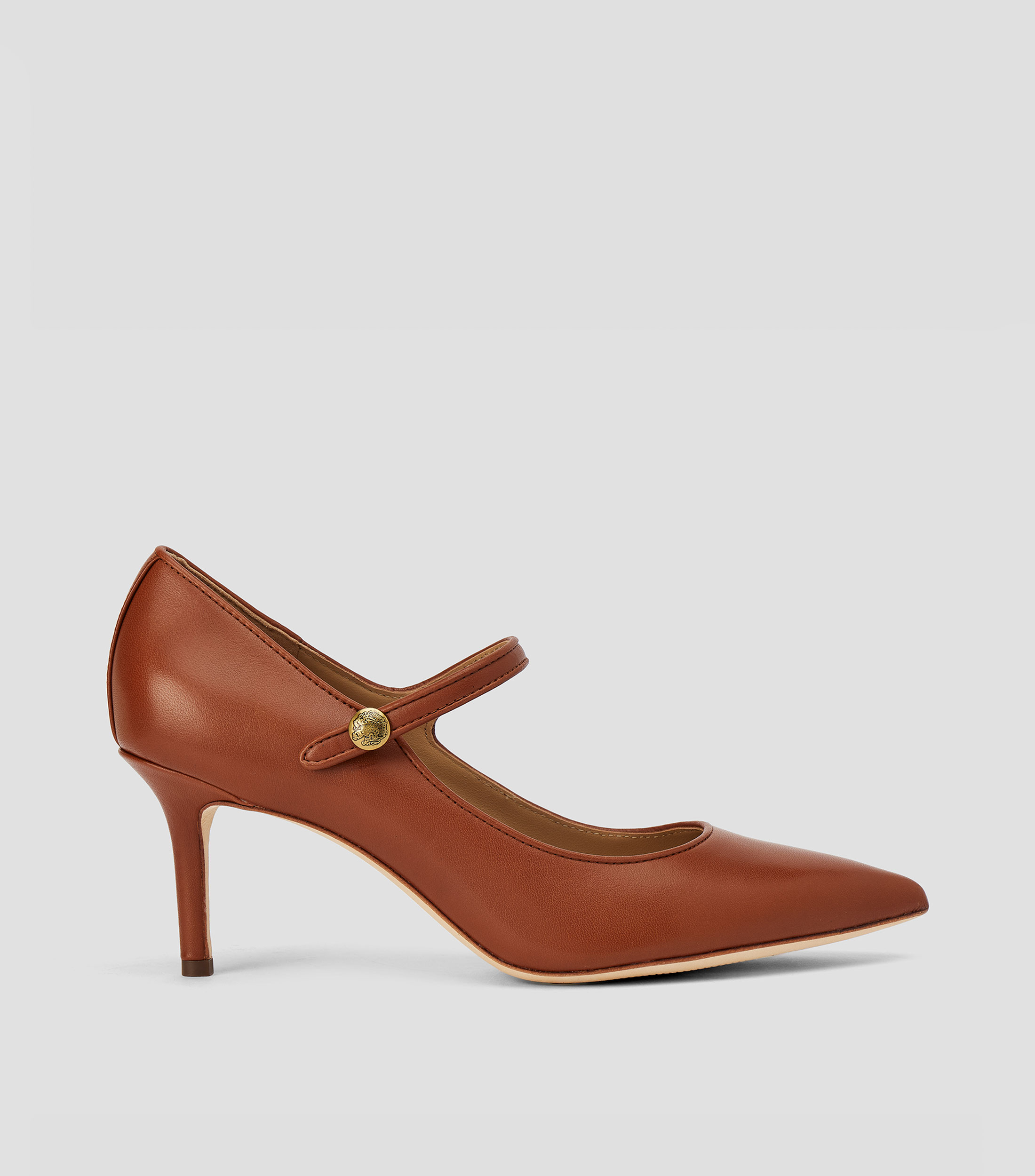 Zapatillas de tacón alto de aguja Lanette en piel Mujer