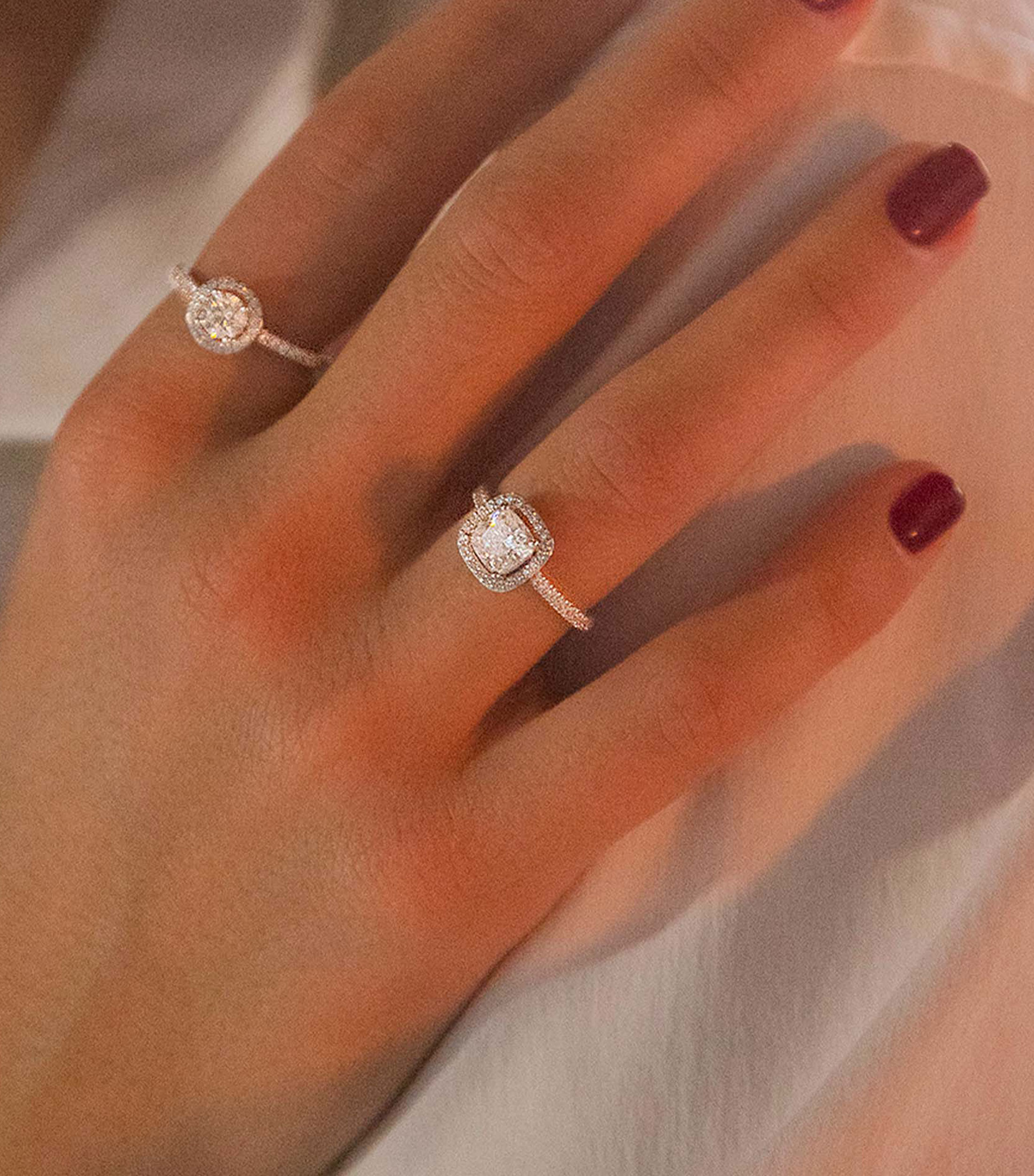 Anillo en plata .925 zirconia cúbica cuadrada Mujer