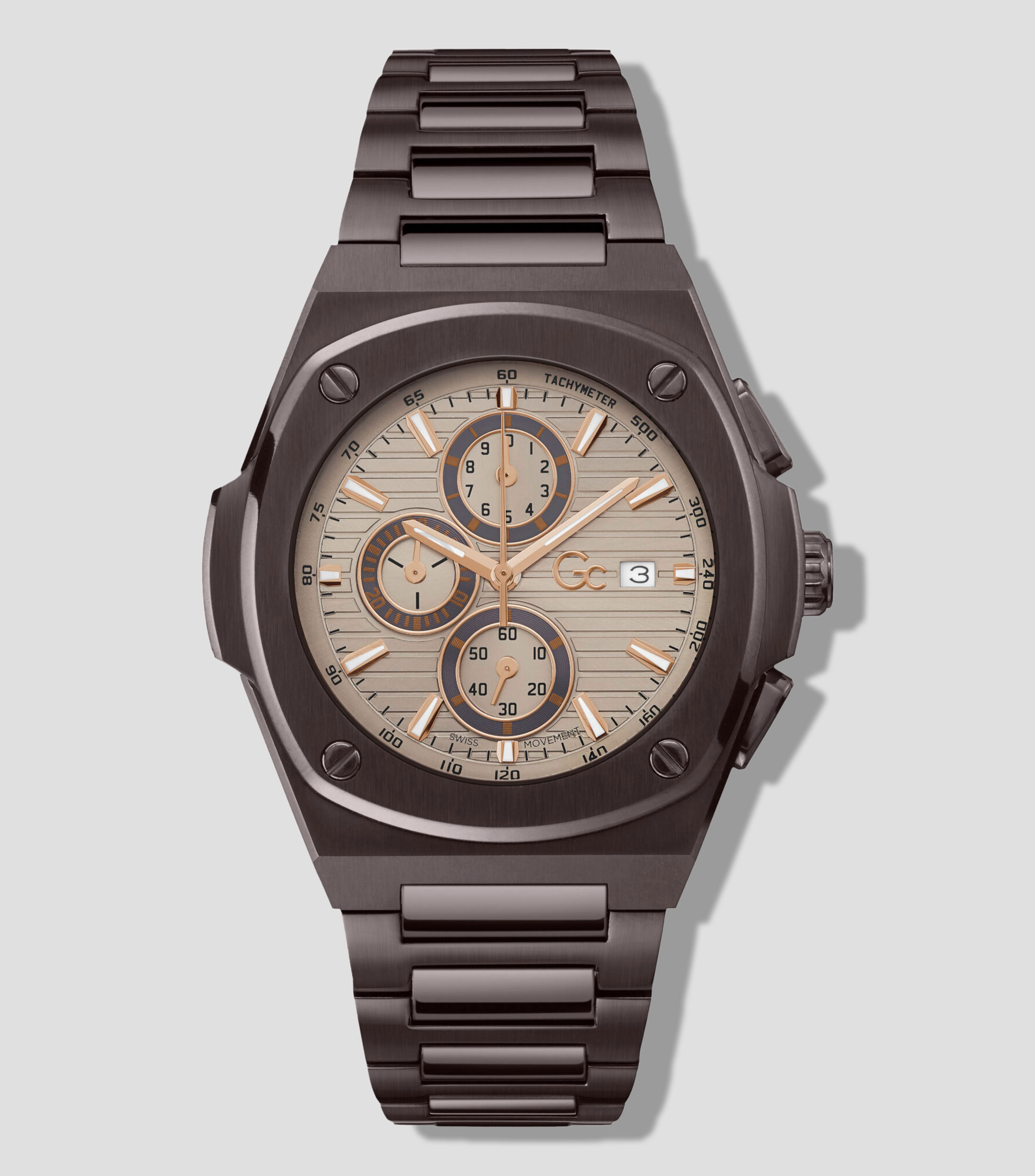 Reloj para Hombre casual Coussin Shape chocolate