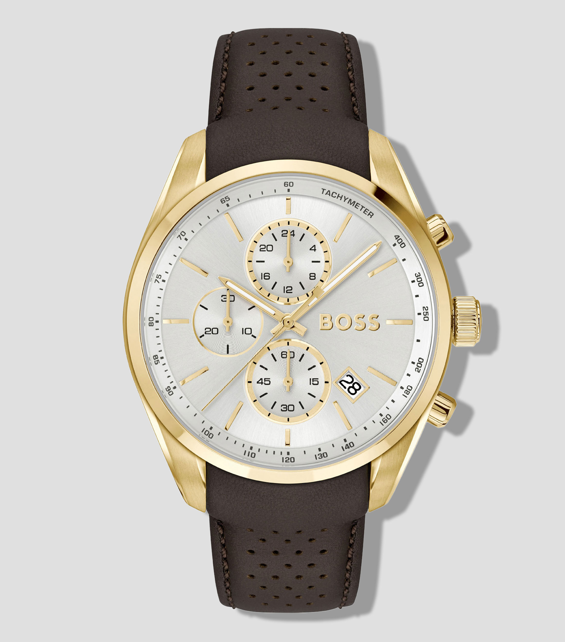 Reloj para Hombre Grand Prix Casual Blanco, Dorado