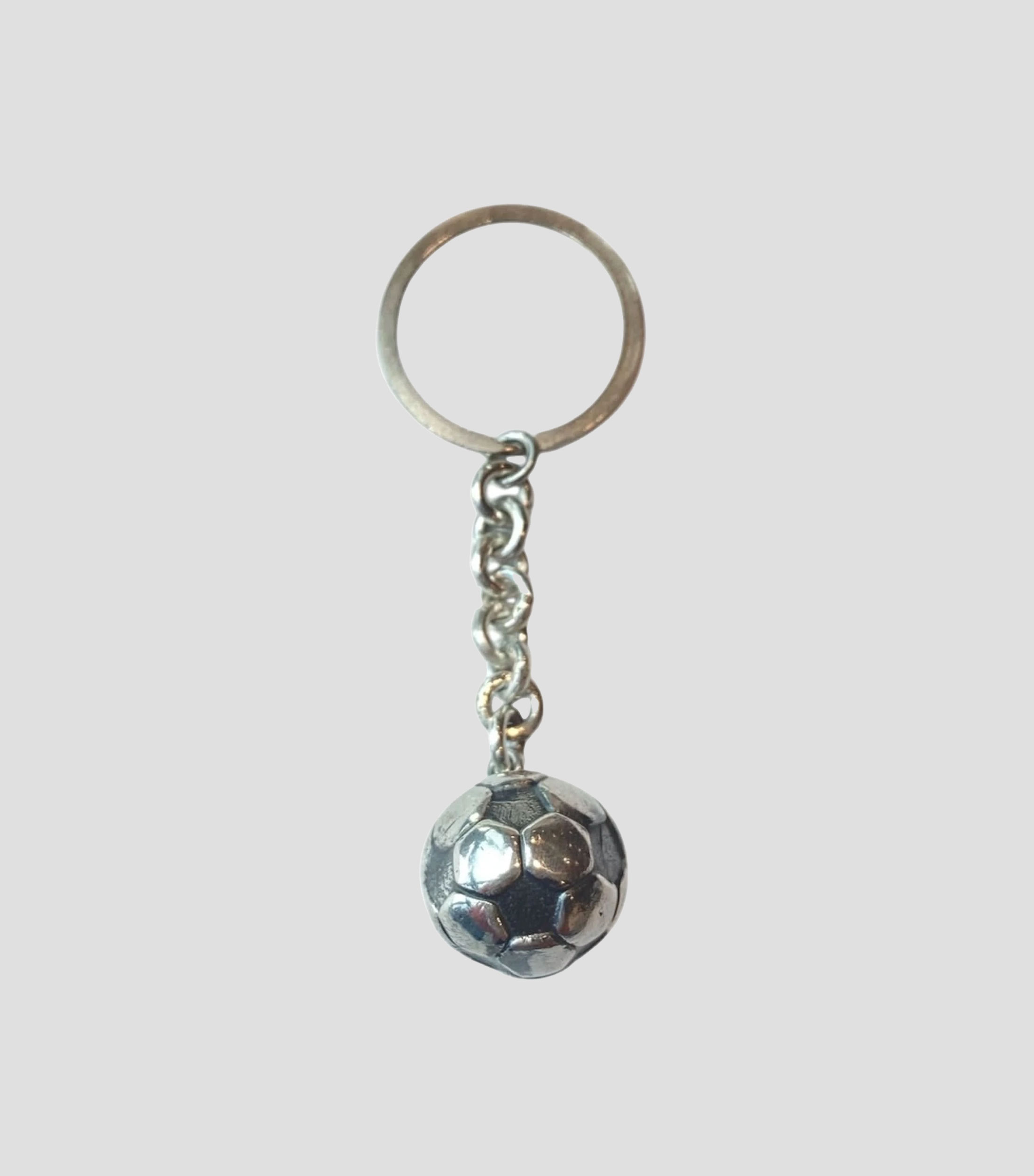 Llavero Balón en Plata .925 Hombre