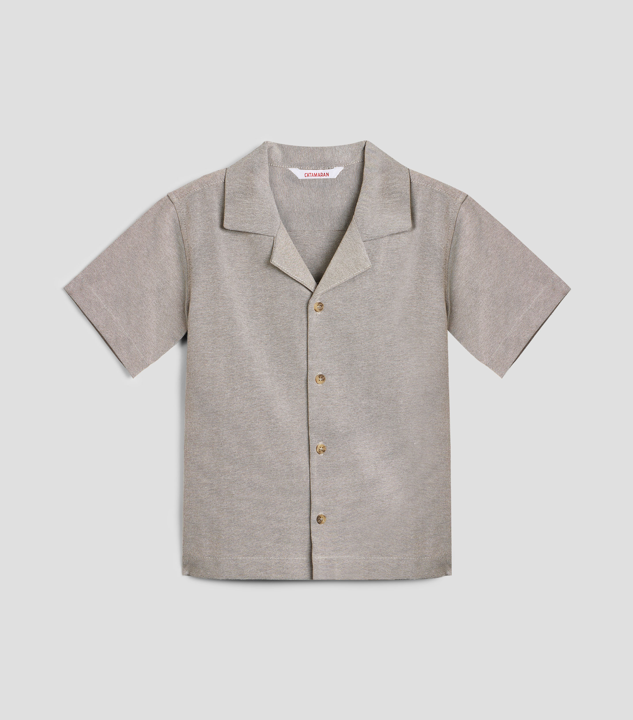 Camisa con microdiseños manga corta Niño