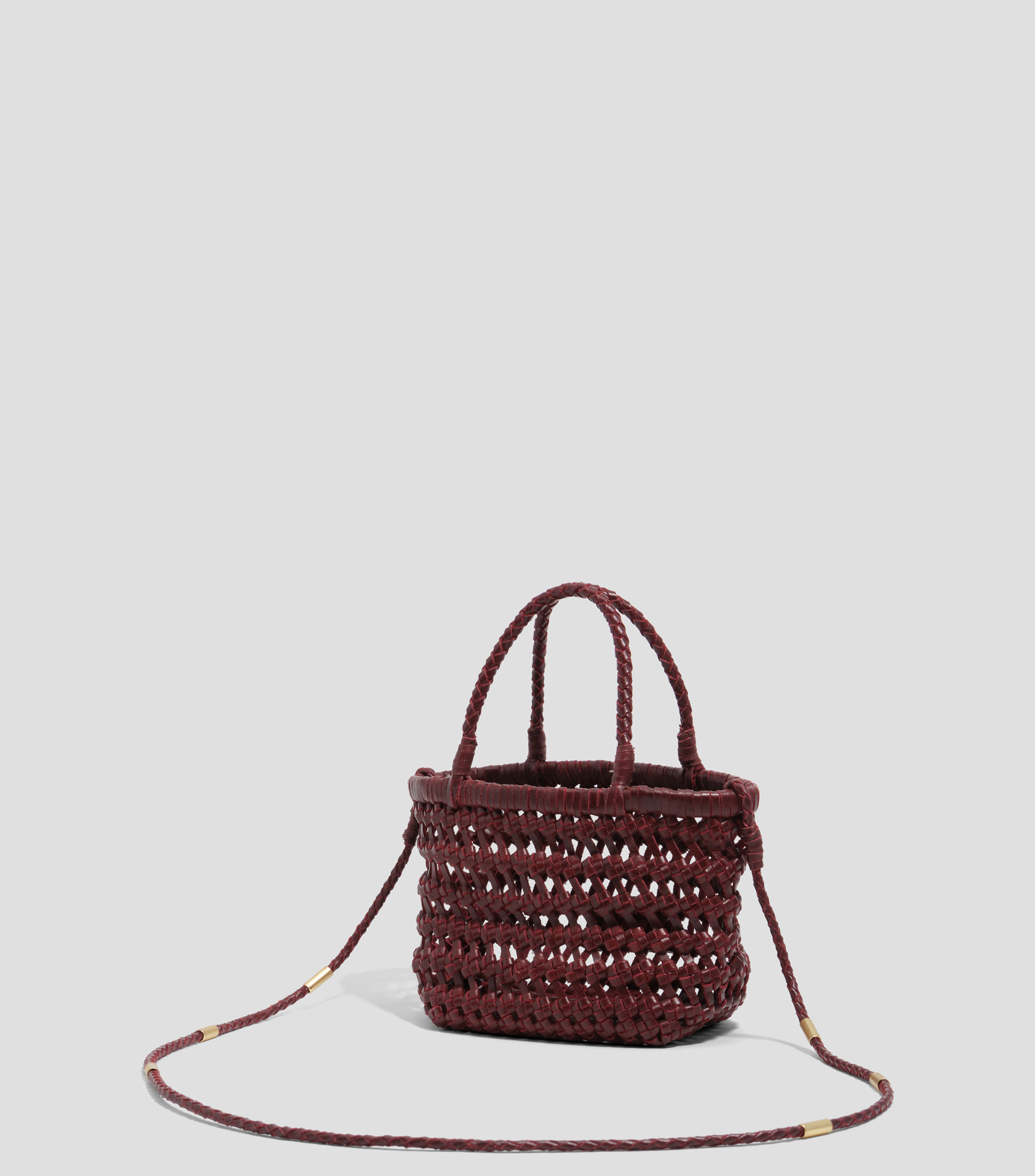 Bolsa mini trenzada piel Mujer