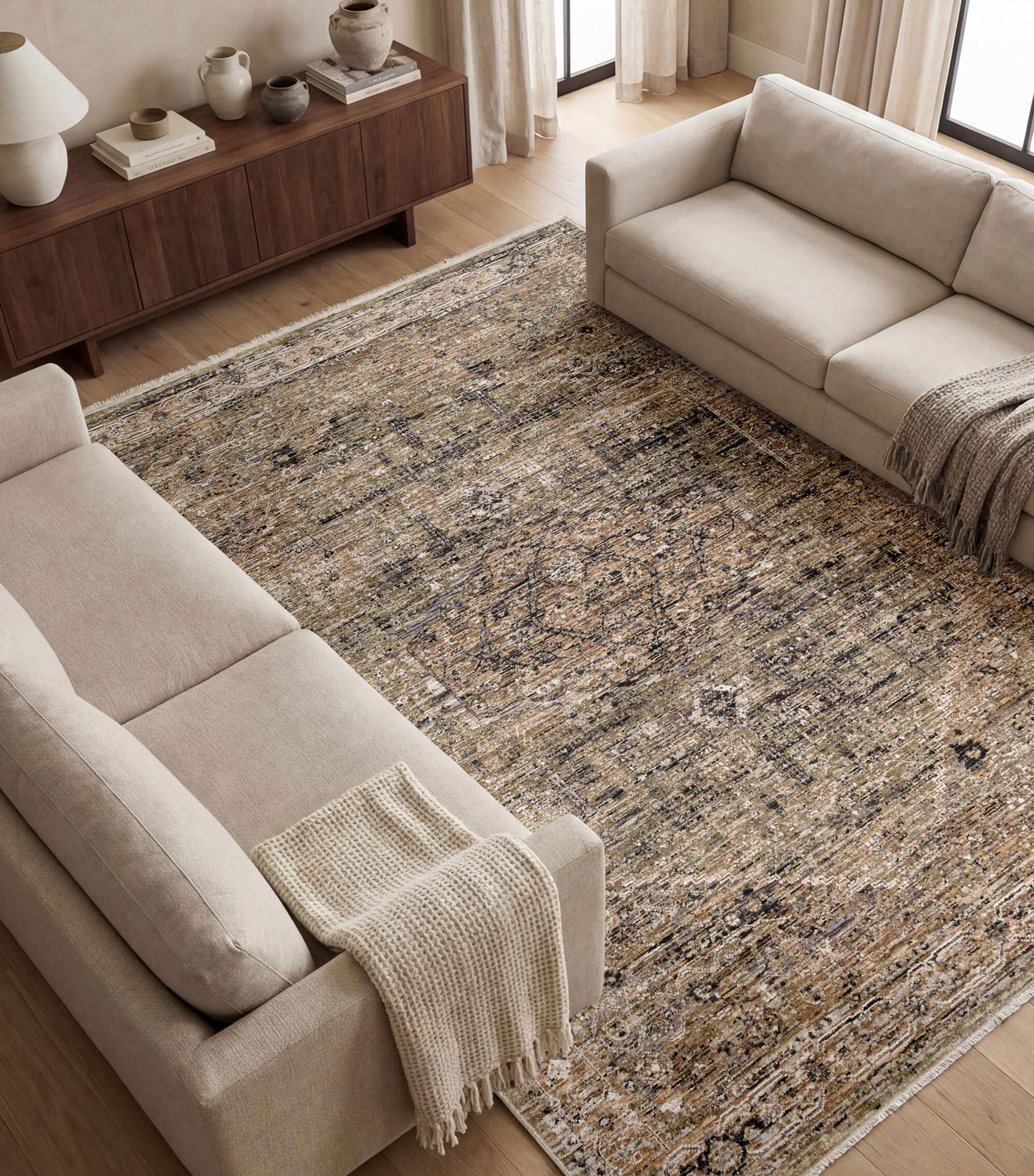 Tapete Decorativo Antika en Poliéster 230 x 160 cm
