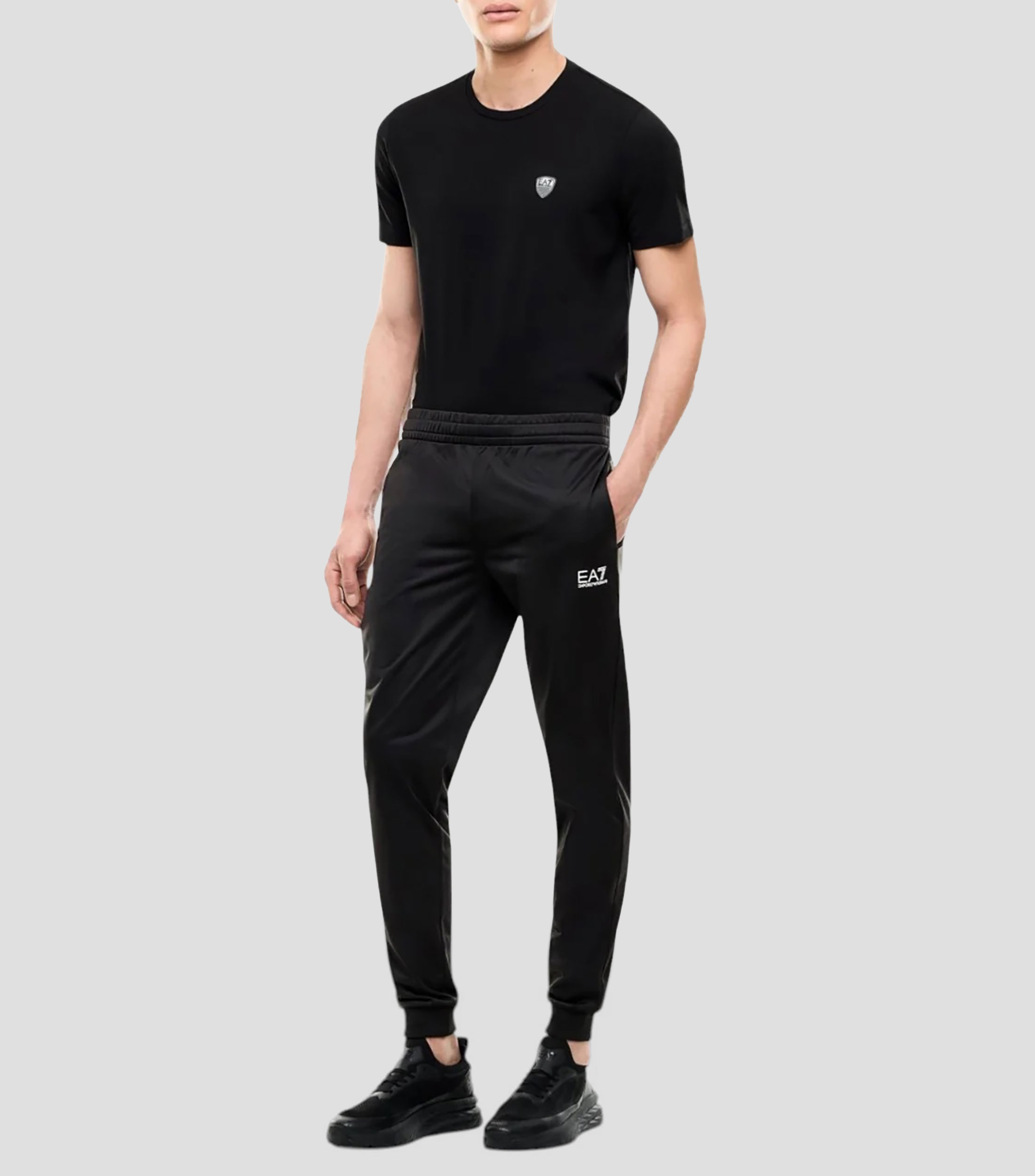 Playera cuello redondo manga corta sólido Hombre