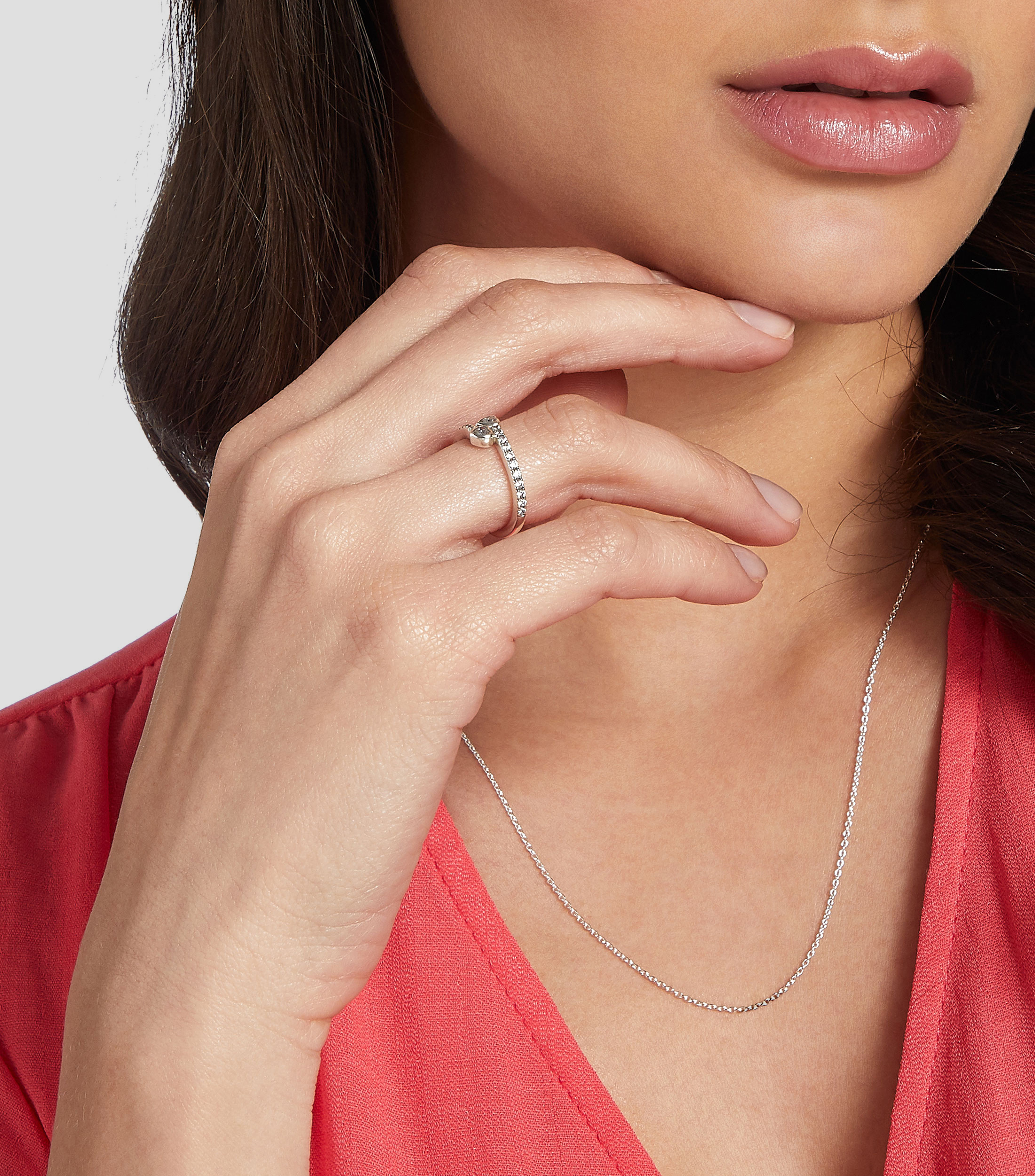Anillo en plata Forever Hearts Mujer