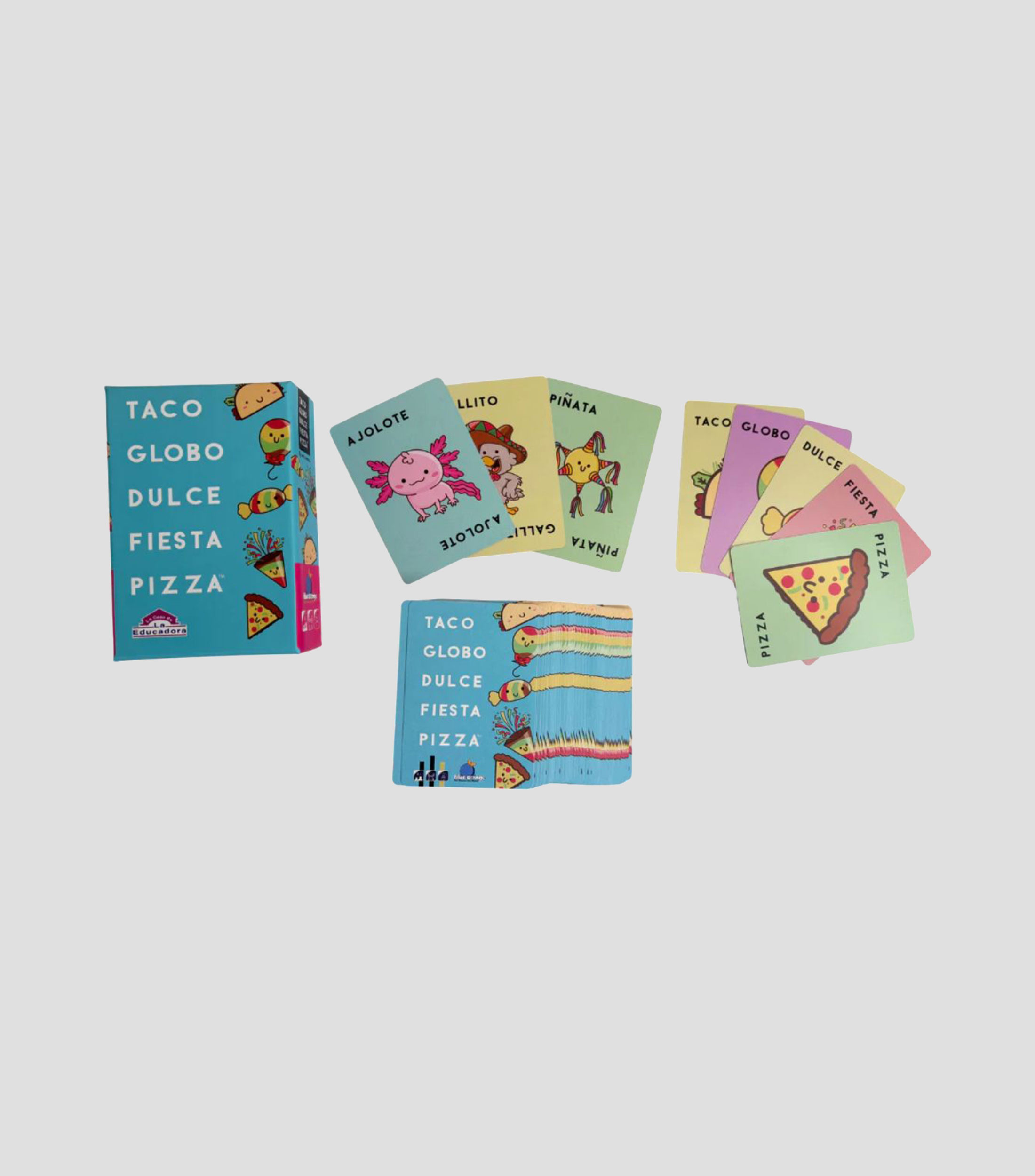 Juego de Mesa Taco Globo Dulce Fiesta Pizza Blue Orange