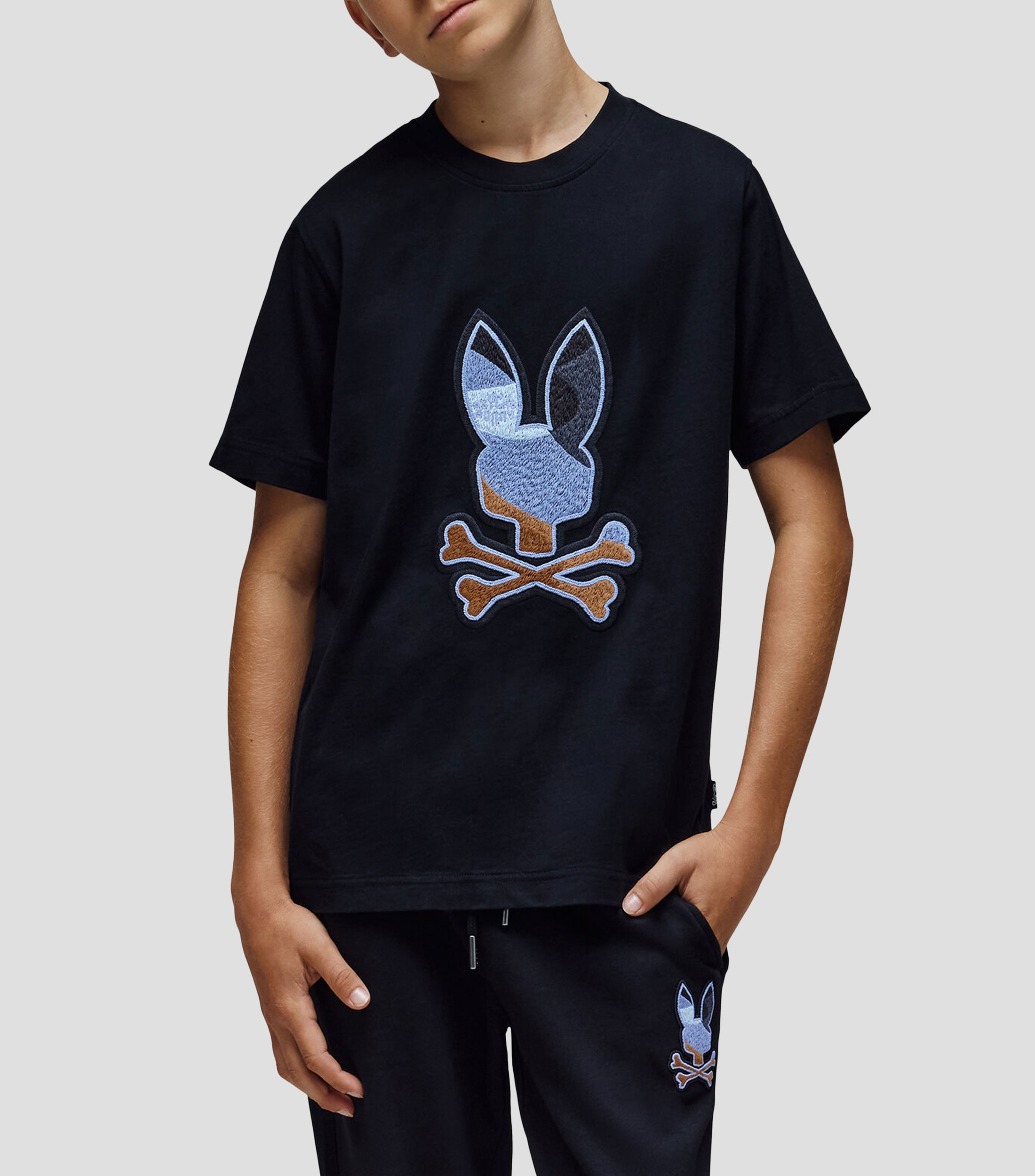 Playera cuello redondo manga corta lisa Niño