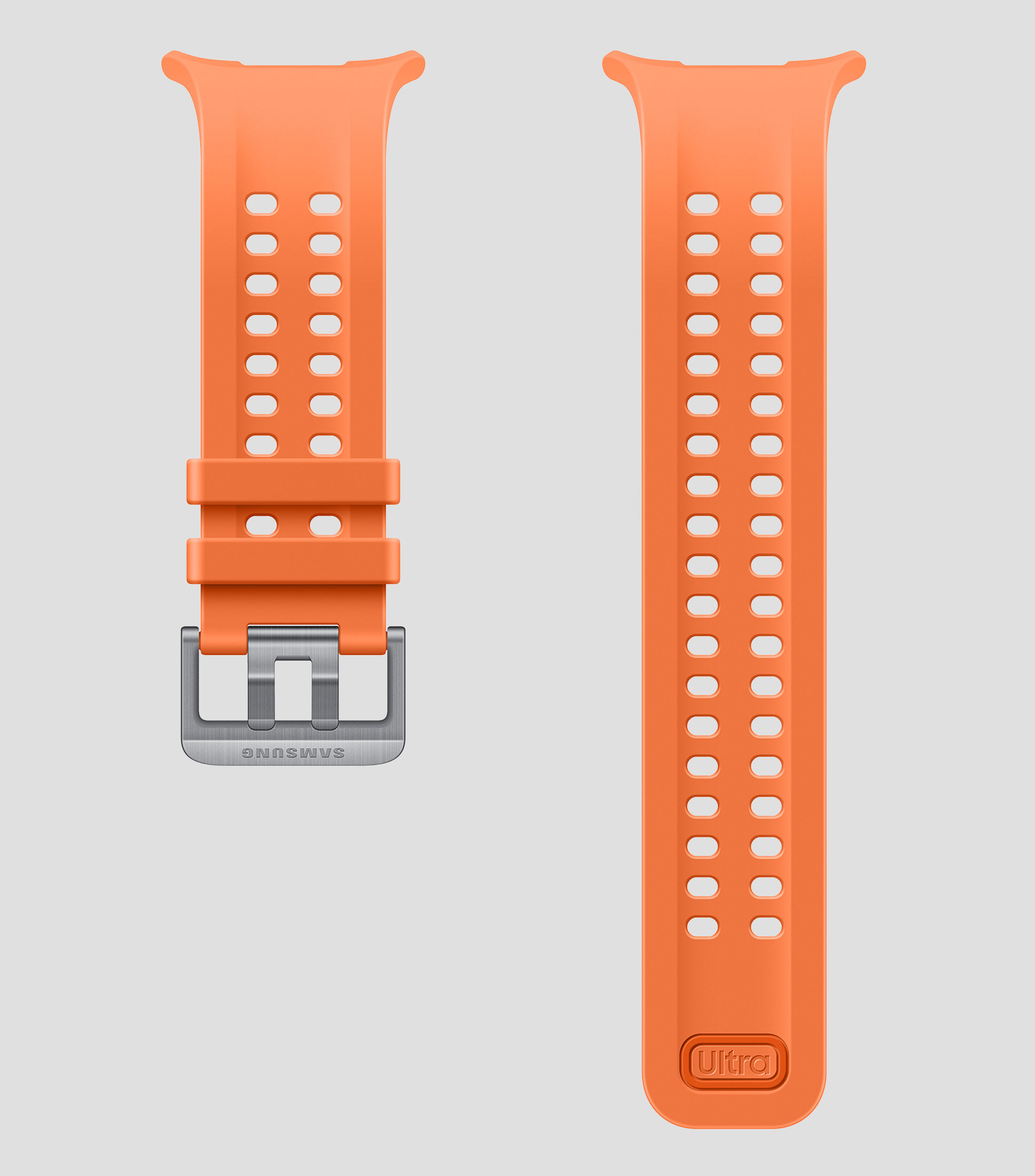 Correa para reloj Ultra 2 en caucho HNBR Naranja
